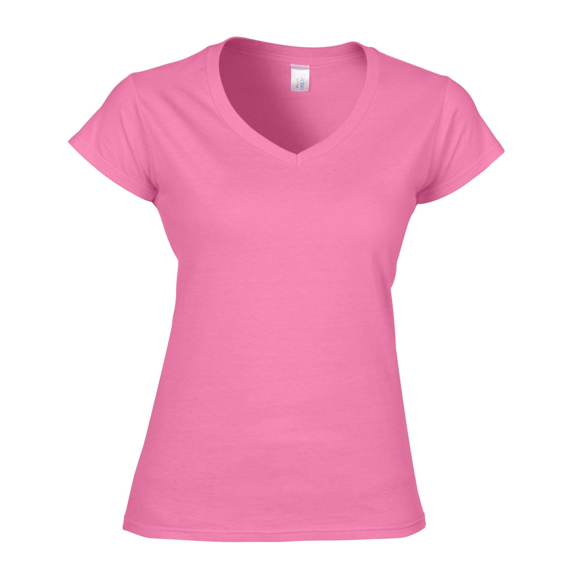 Gildan Womens/Ladies Soft Style V Neck T-Shirt