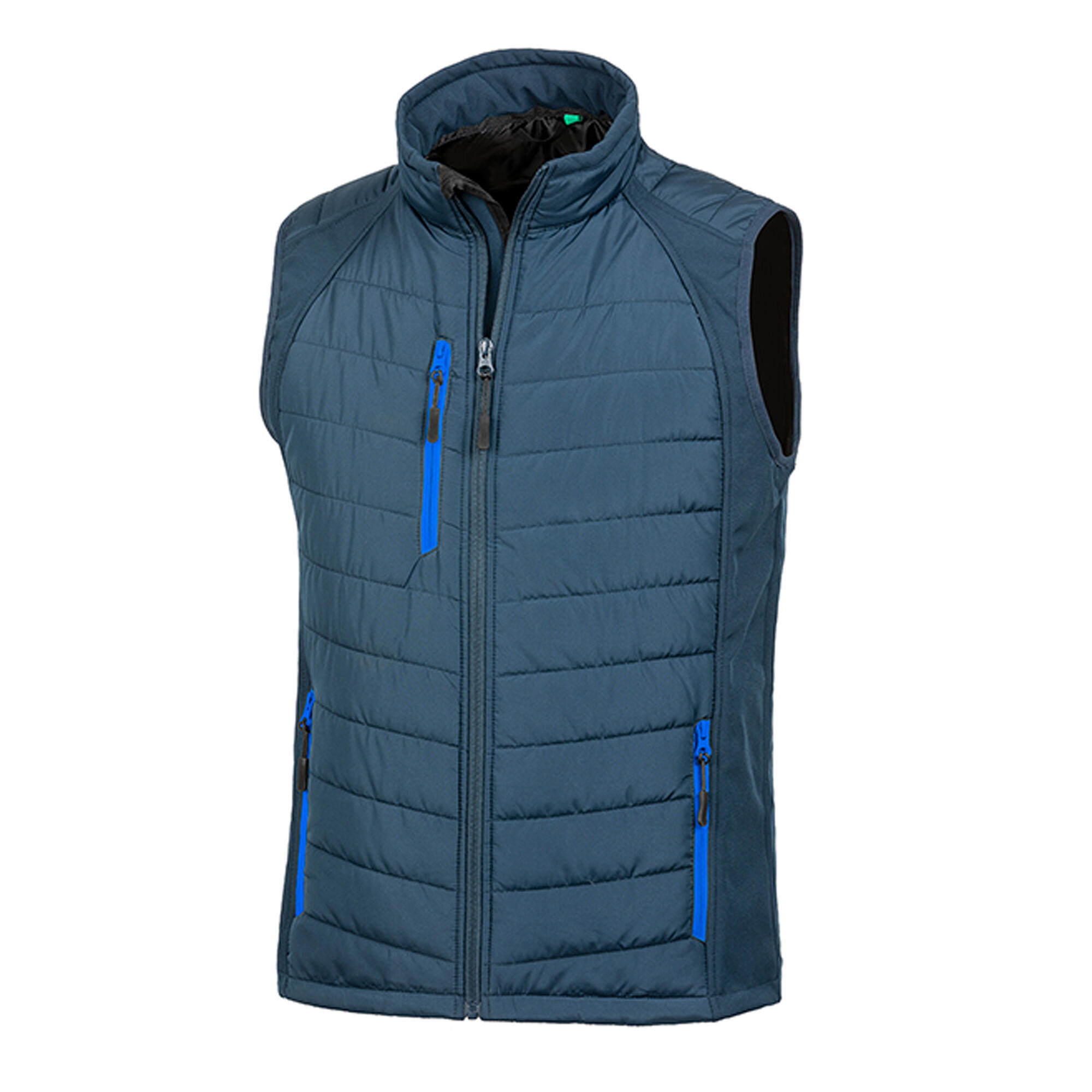 Result Mens Black Compass Padded Soft Shell Gilet
