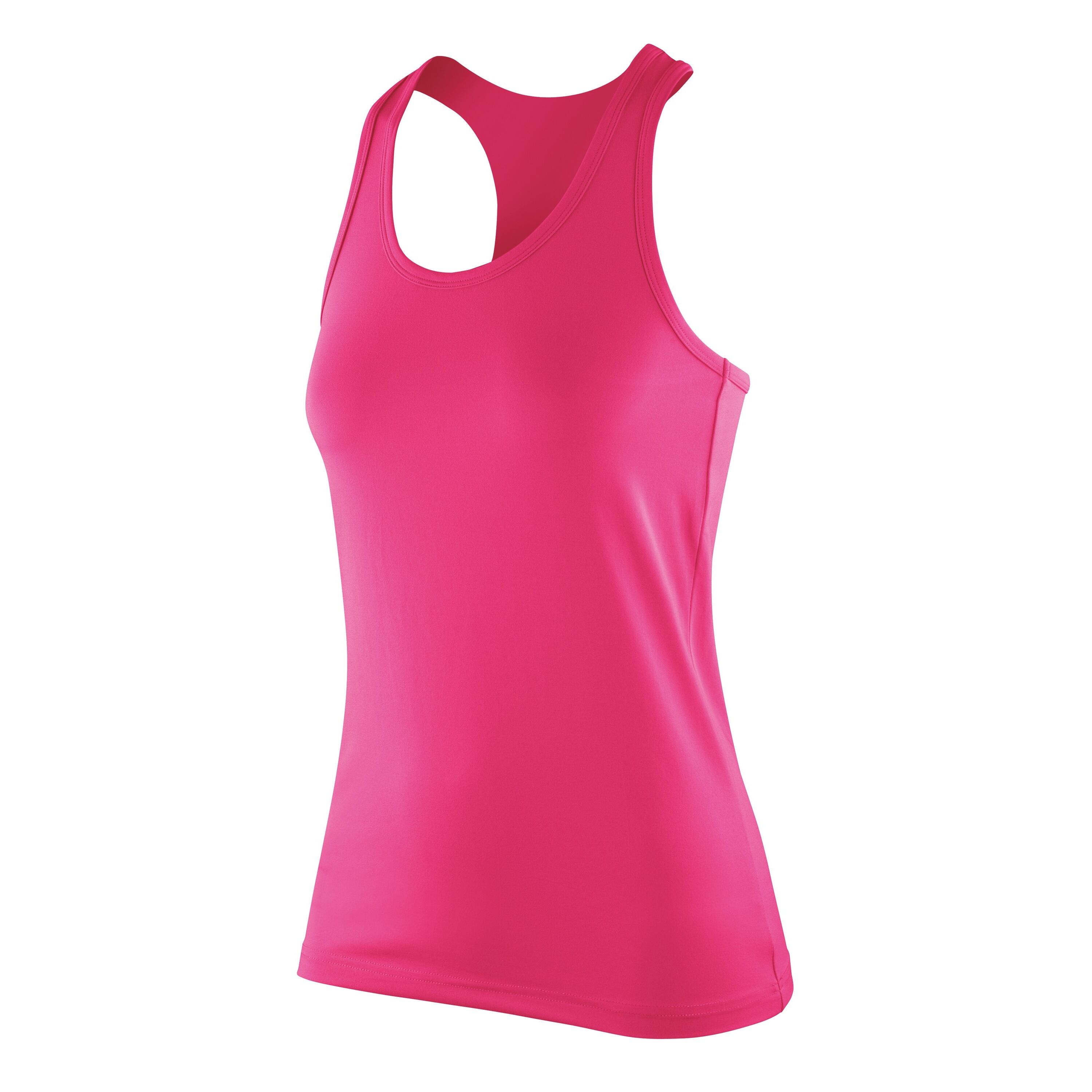 Spiro Womens/Ladies Softex Stretch Fitness Sleeveless Vest Top