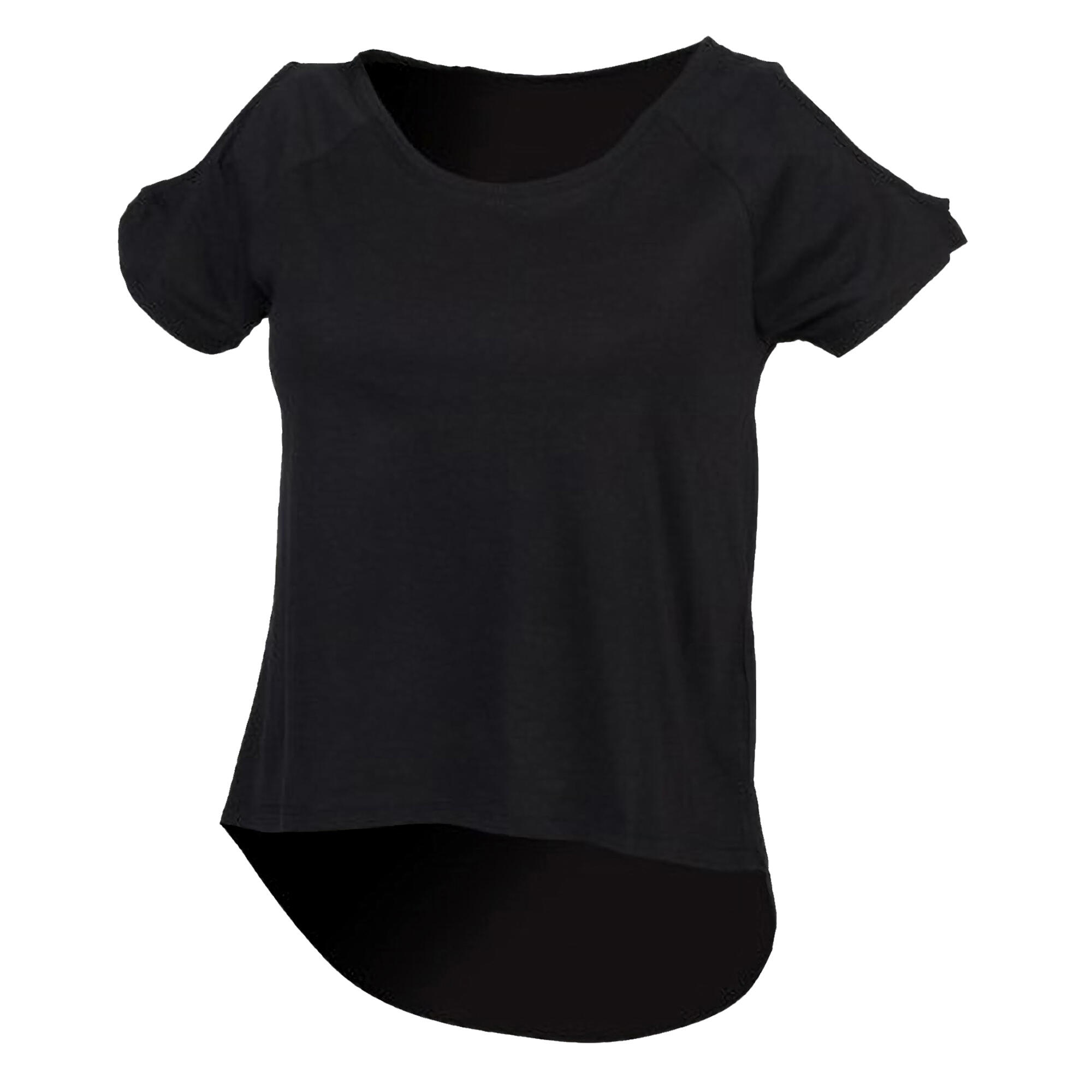 SF Womens/Ladies Plain Short Sleeve T-Shirt With Drop Detail