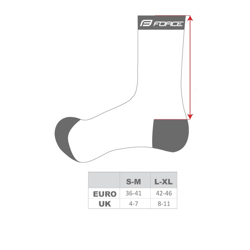 Skarpetki rowerowe unisex Force Move 3/3