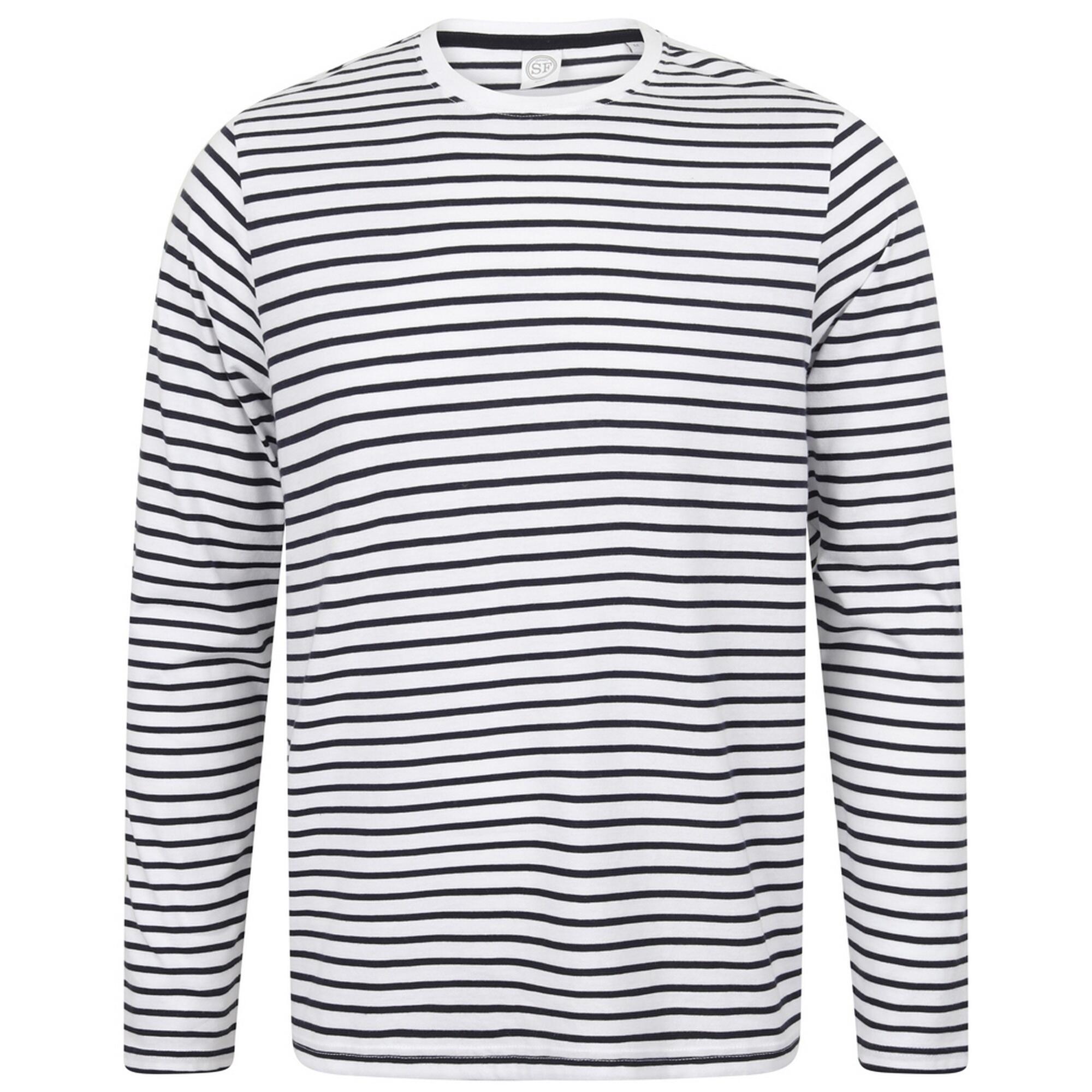 Skinni Fit Unisex Long Sleeve Striped T-Shirt