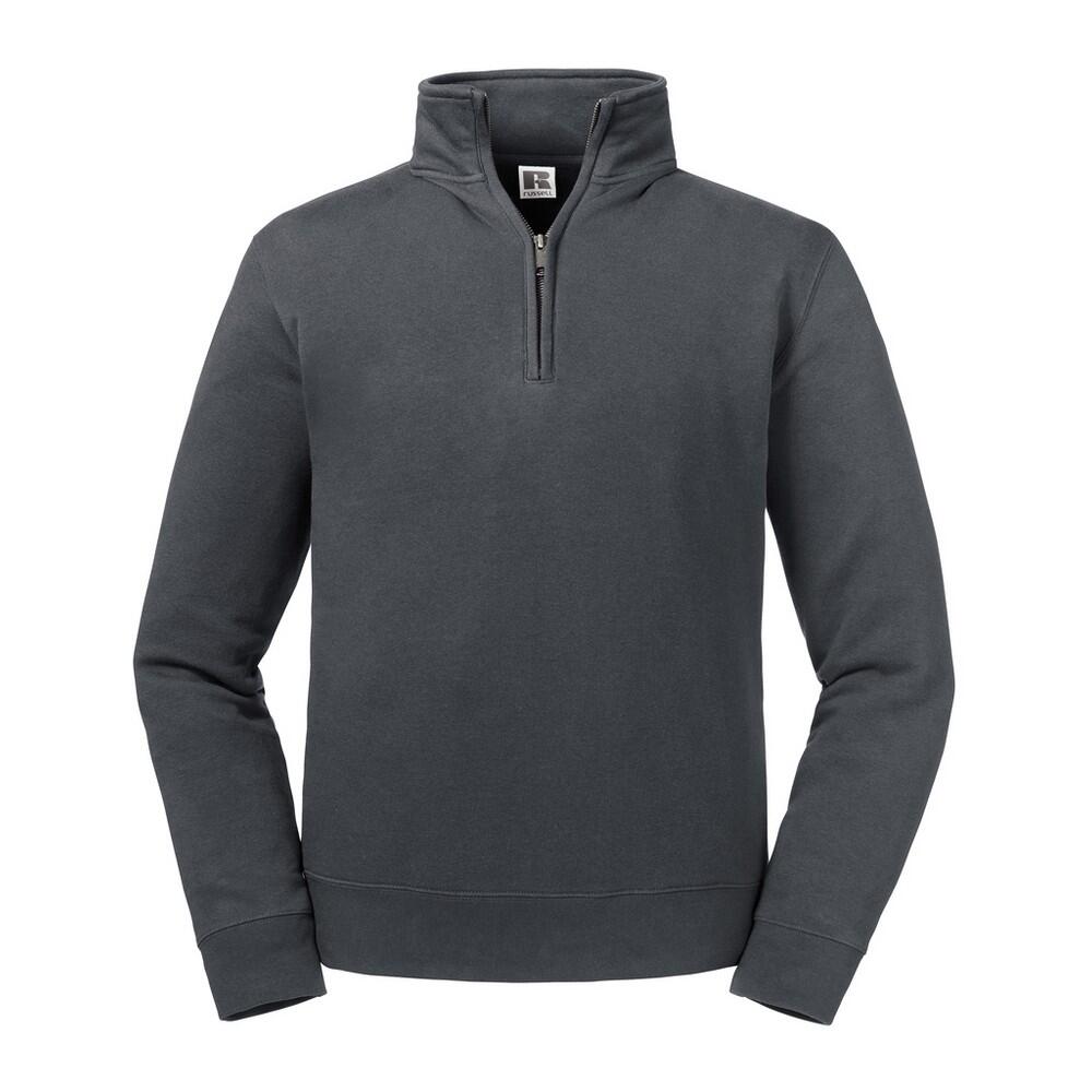 Russell Mens Authentic Zip Neck Sweatshirt