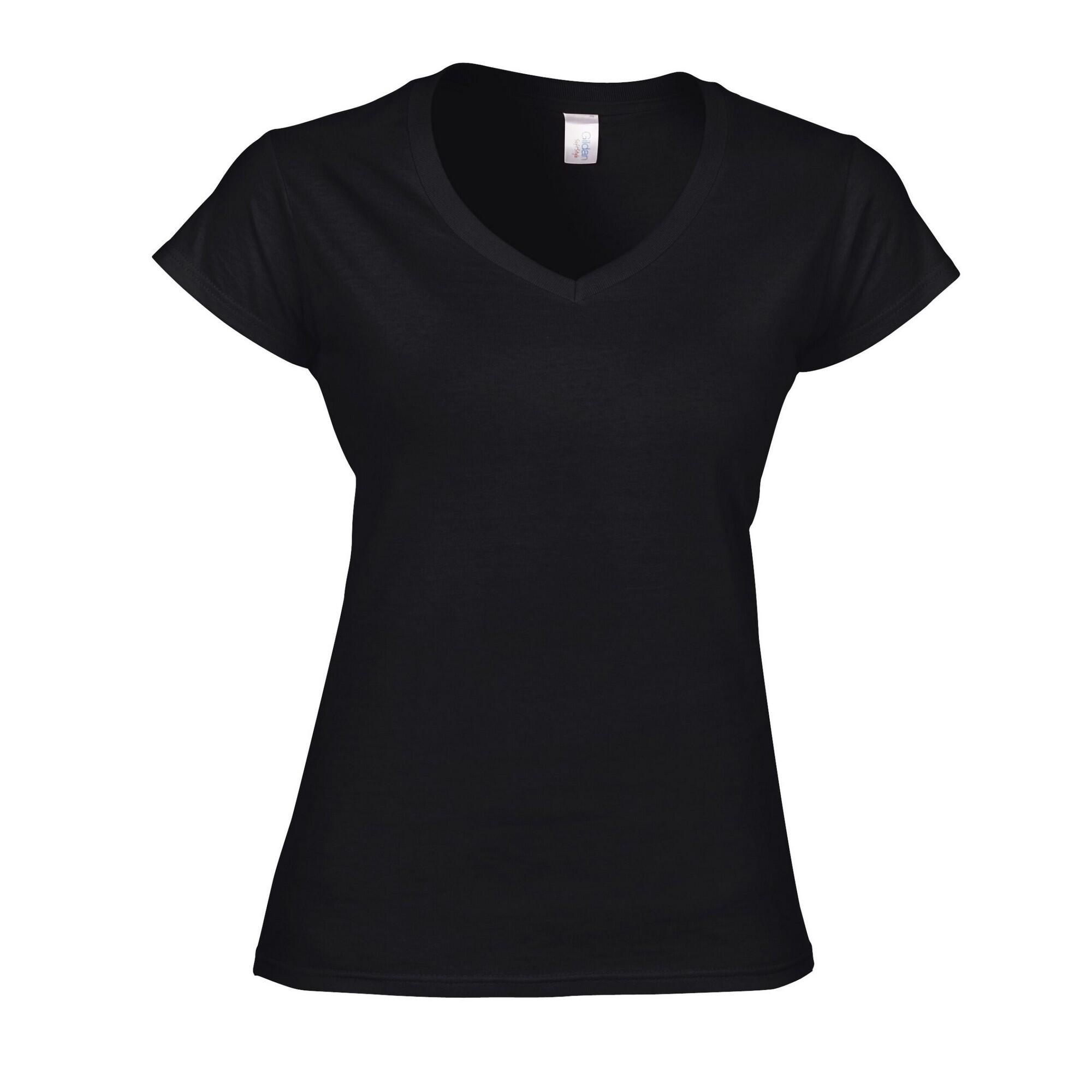 Gildan Womens/Ladies Soft Style V Neck T-Shirt