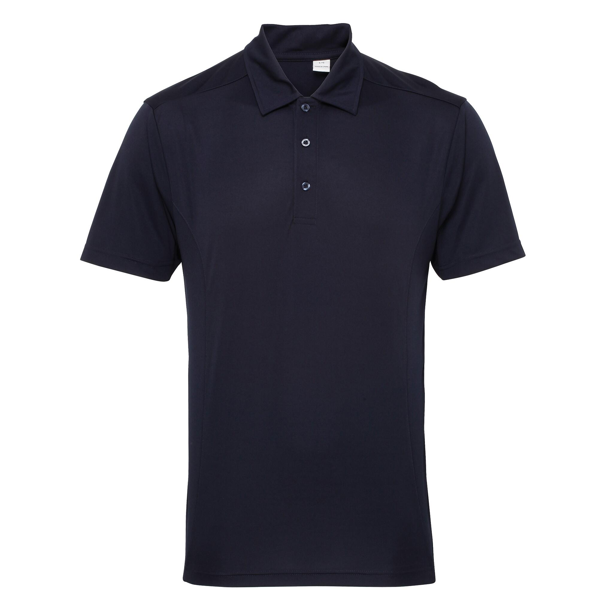 Tri Dri Mens Panelled Short Sleeve Polo Shirt