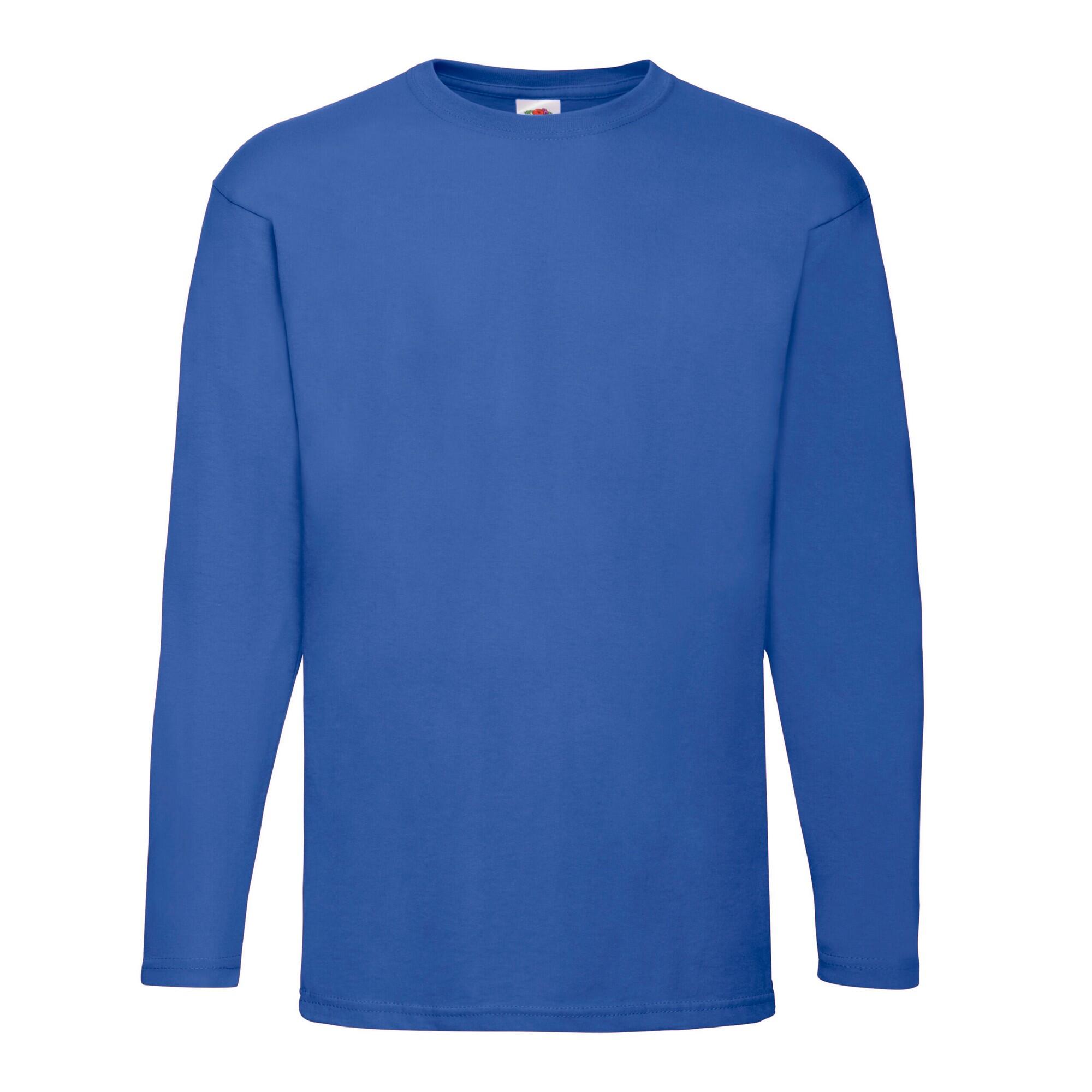 Fruit of the Loom Unisex Adult Valueweight Plain Long-Sleeved T-Shirt