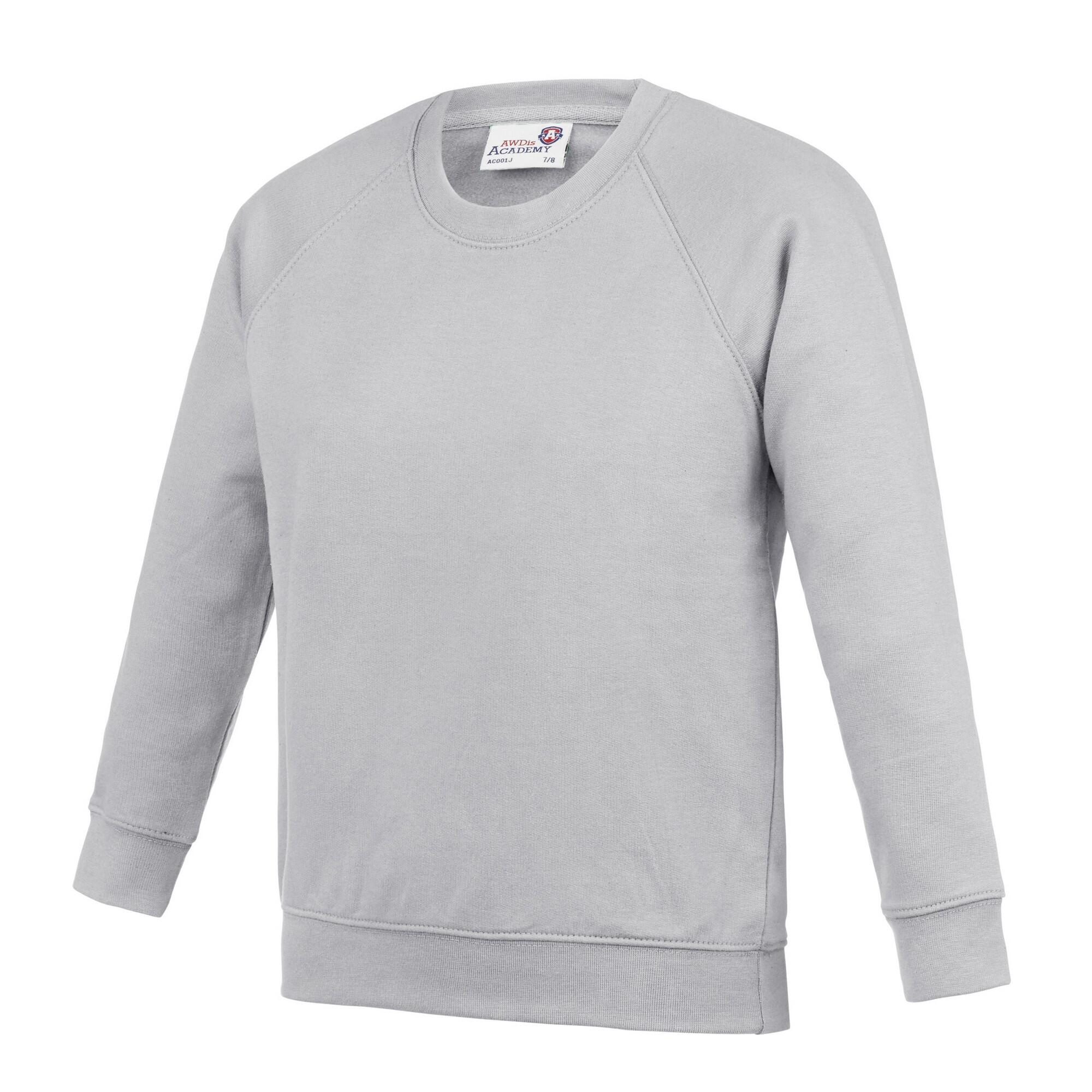 AWDis Academy Childrens/Kids Crew Neck Raglan School Sweatshirt