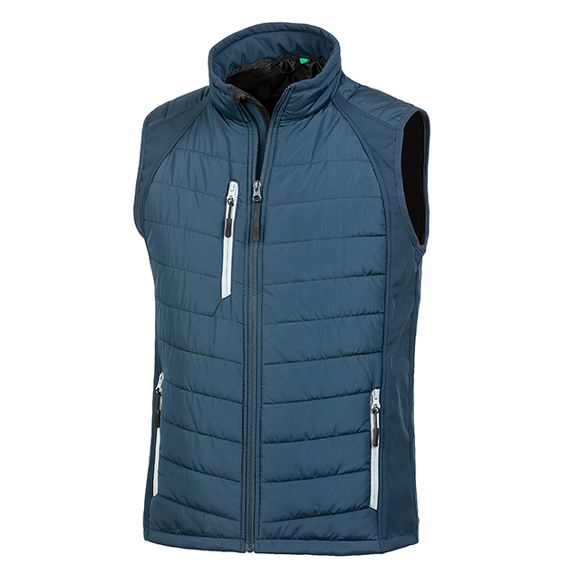 Result Mens Black Compass Padded Soft Shell Gilet