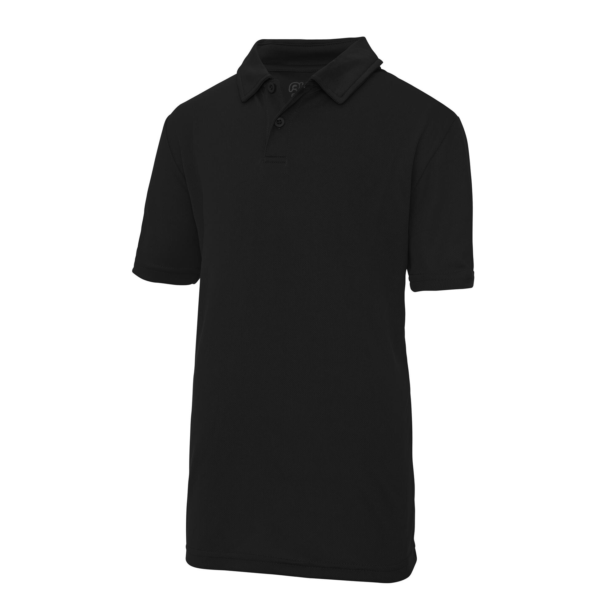 Just Cool Kids Unisex Sports Polo Plain Shirt (Pack of 2)