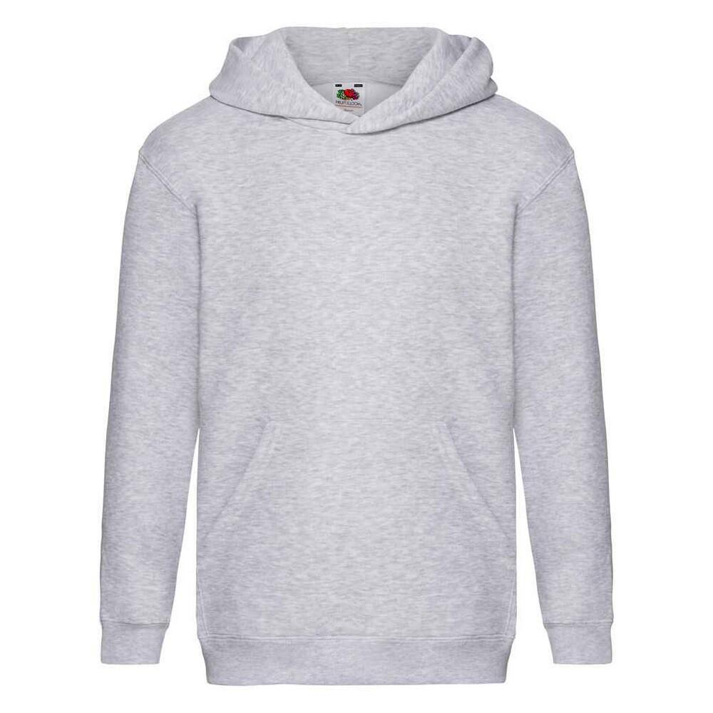 Fruit Of The Loom Childrens/Kids Premium Heather Hooded Sweatshirt
