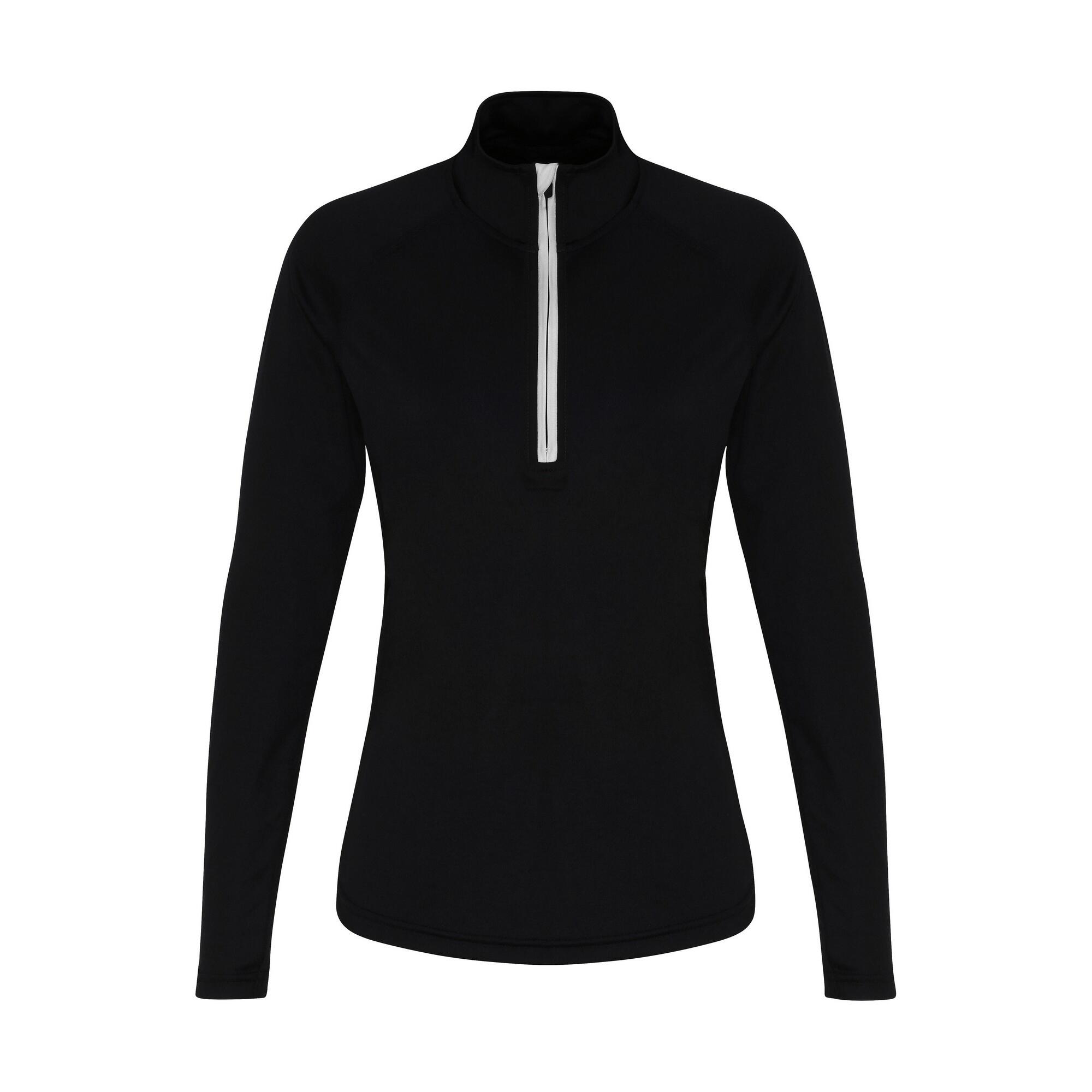 TriDri Womens/Ladies Long Sleeve Performance Quarter Zip Top