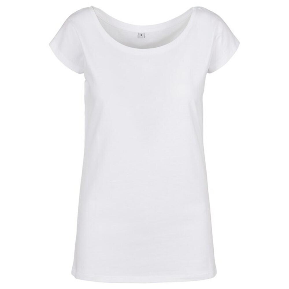 Build Your Brand Womens/Ladies Wide Neck T-Shirt
