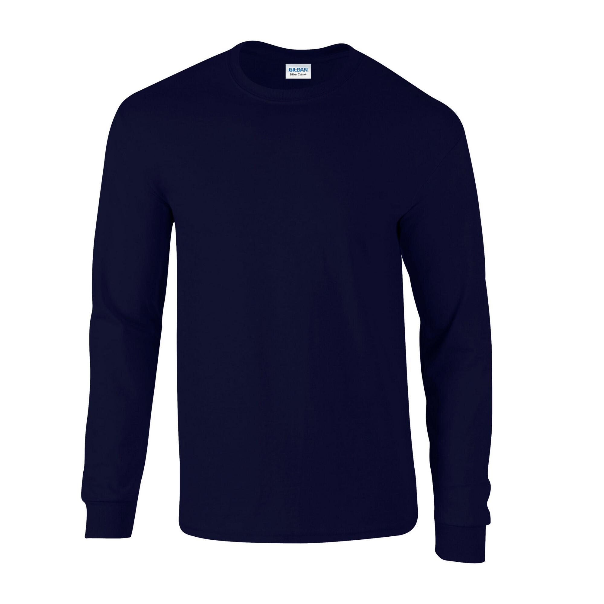 Gildan Unisex Adult Ultra Plain Cotton Long-Sleeved T-Shirt