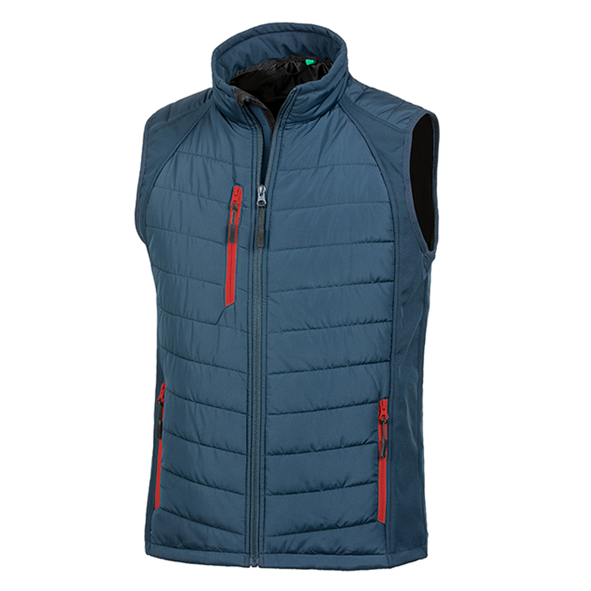 Result Mens Black Compass Padded Soft Shell Gilet