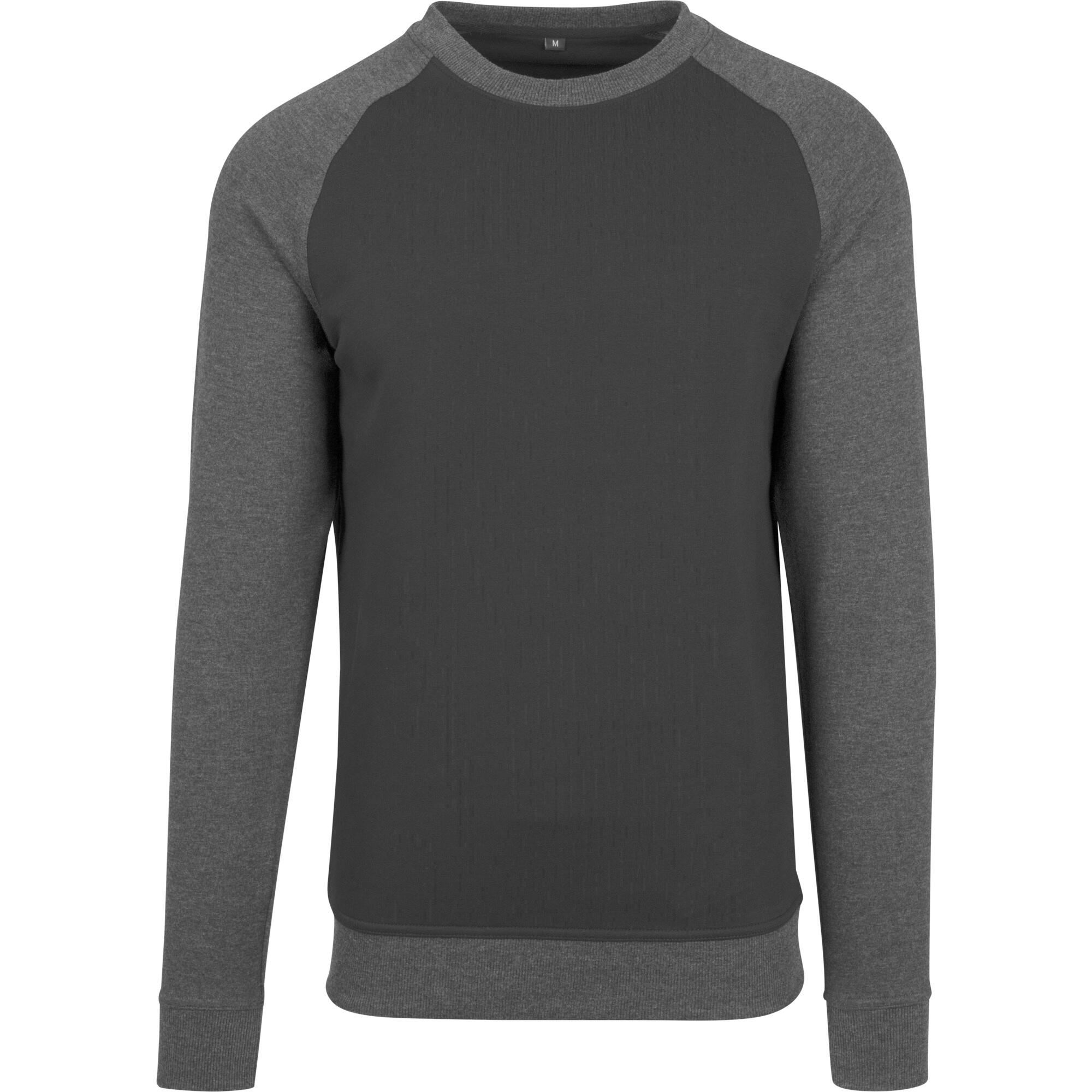 Build Your Brand Mens Raglan Crew Neck Top