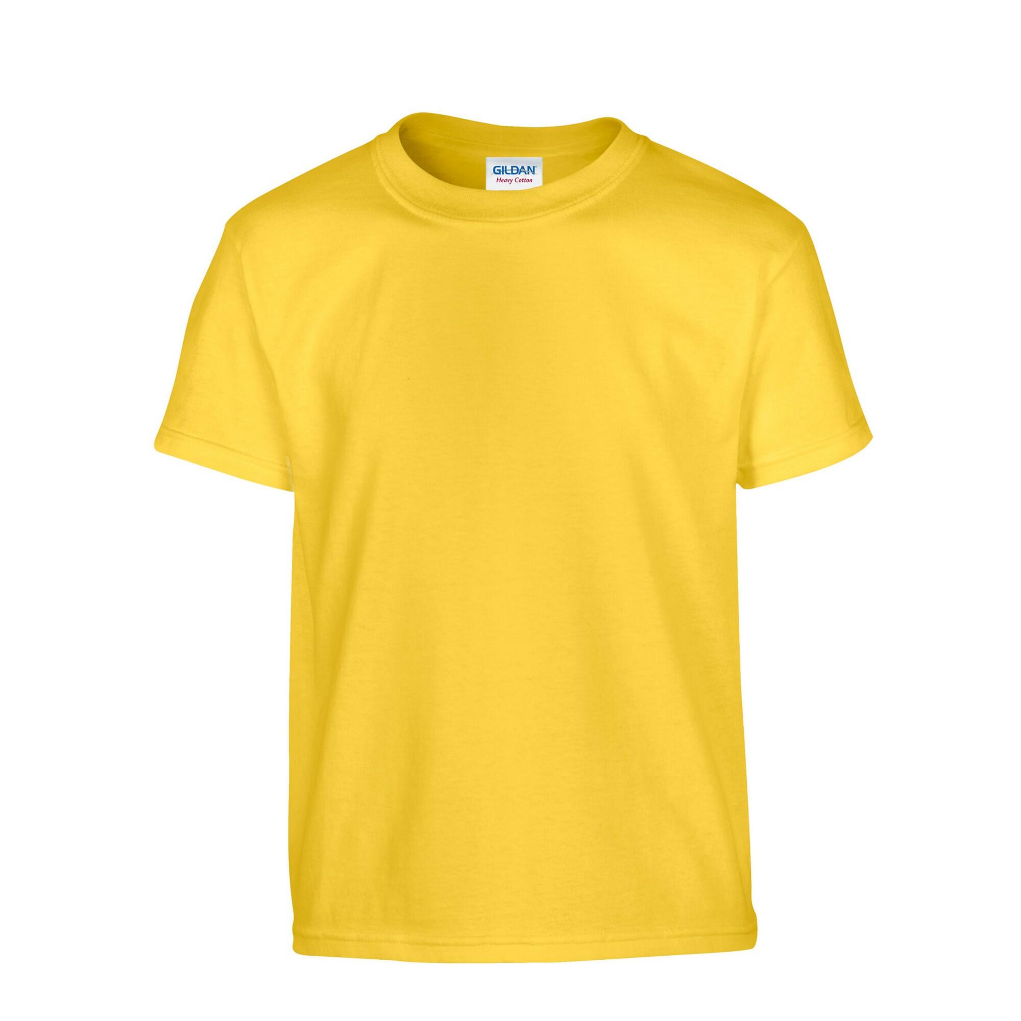 Gildan Childrens/Kids Plain Cotton Heavy T-Shirt