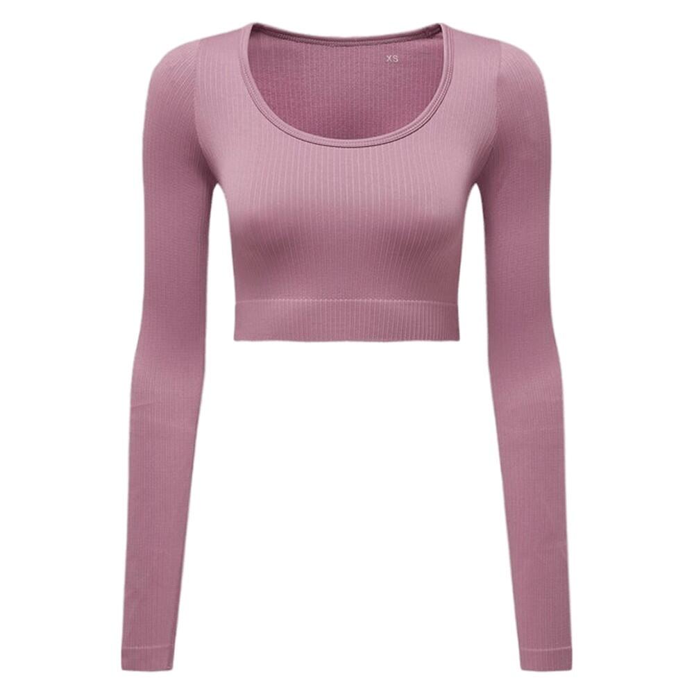 TriDri Womens/Ladies Ribbed Seamless 3D Crop Top