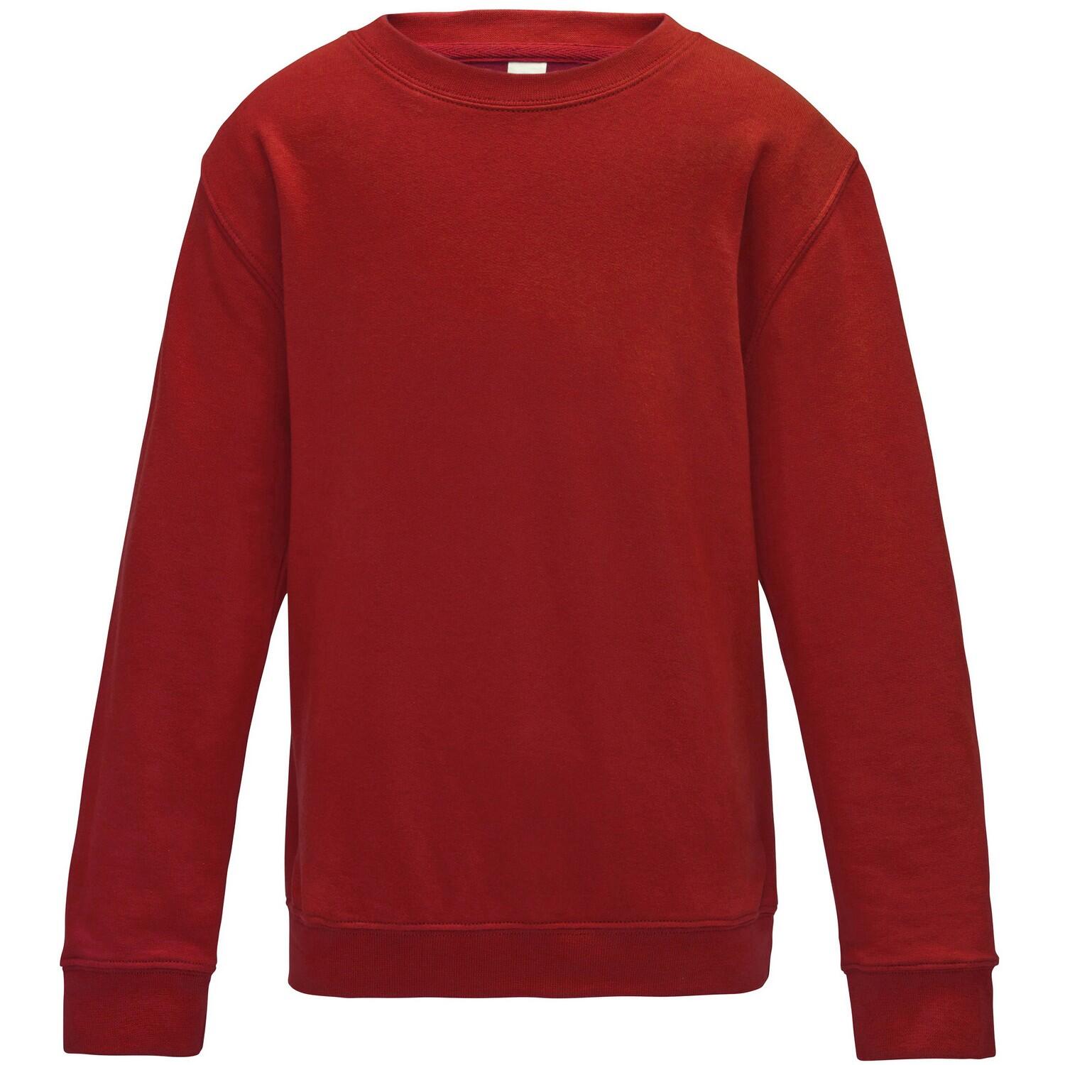 AWDis Just Hoods Childrens/Kids Plain Crew Neck Sweatshirt