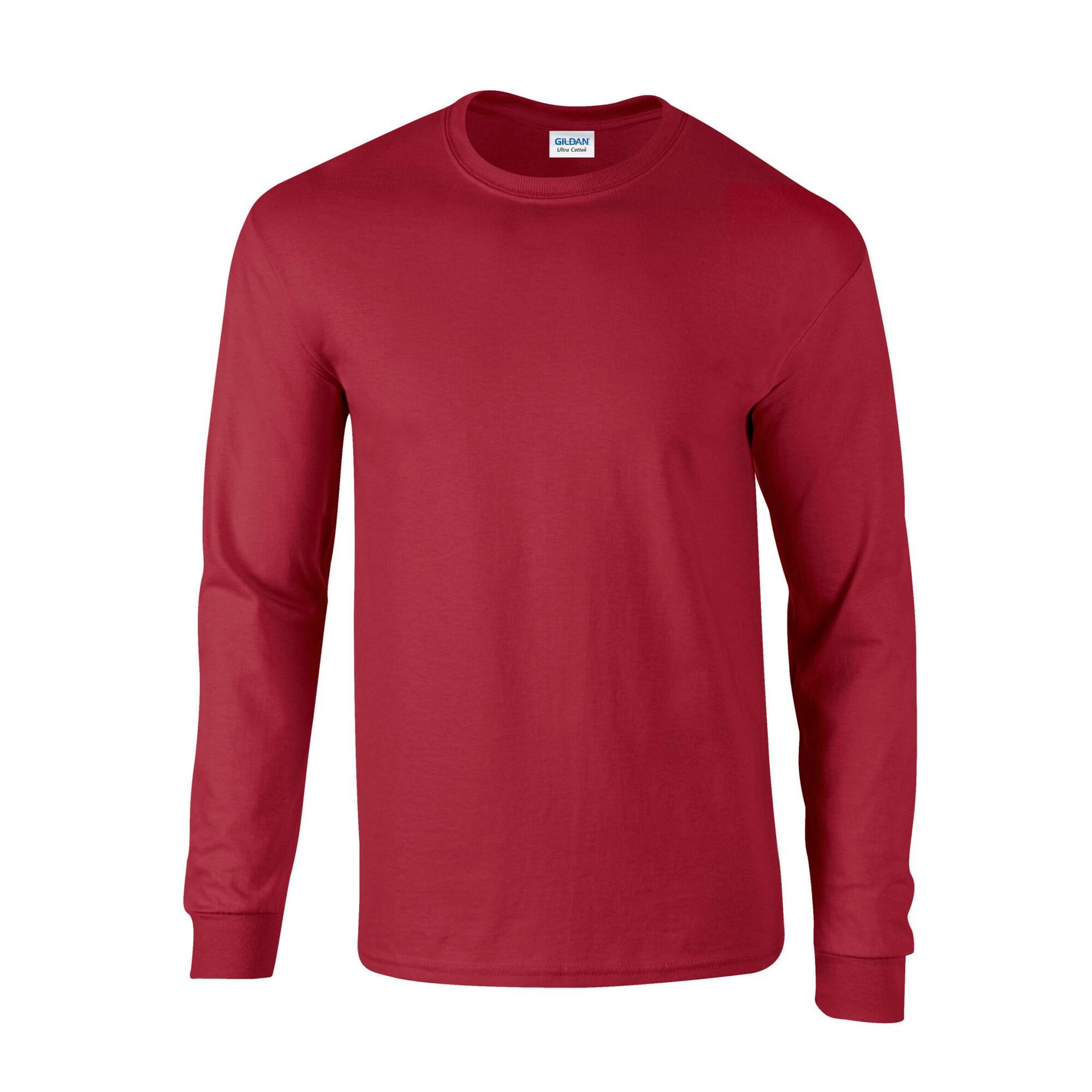 Gildan Unisex Adult Ultra Plain Cotton Long-Sleeved T-Shirt