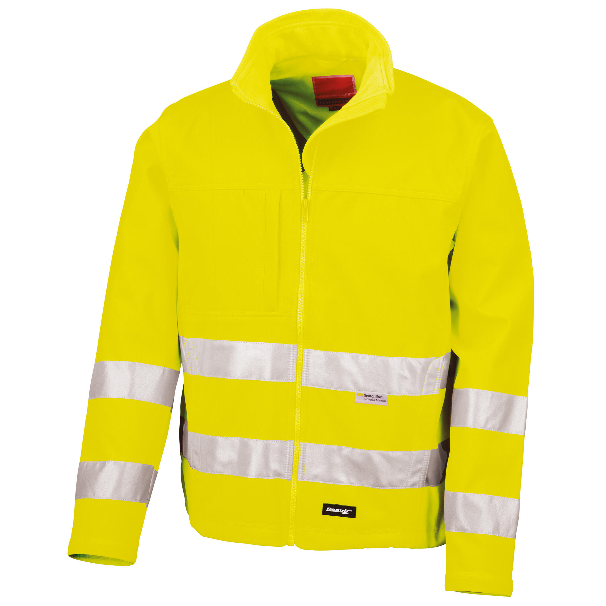 Result Core Mens High-Visibility Winter Blouson Softshell Jacket (Water