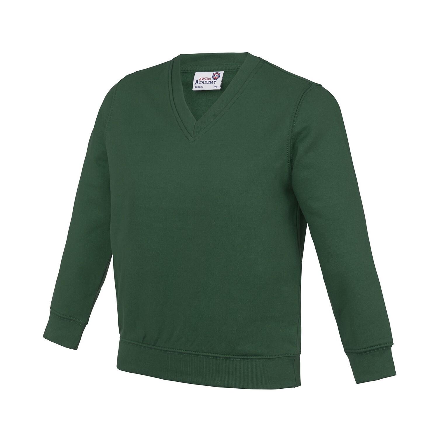 Awdis Childrens/Kids Academy V Neck Sweatshirt