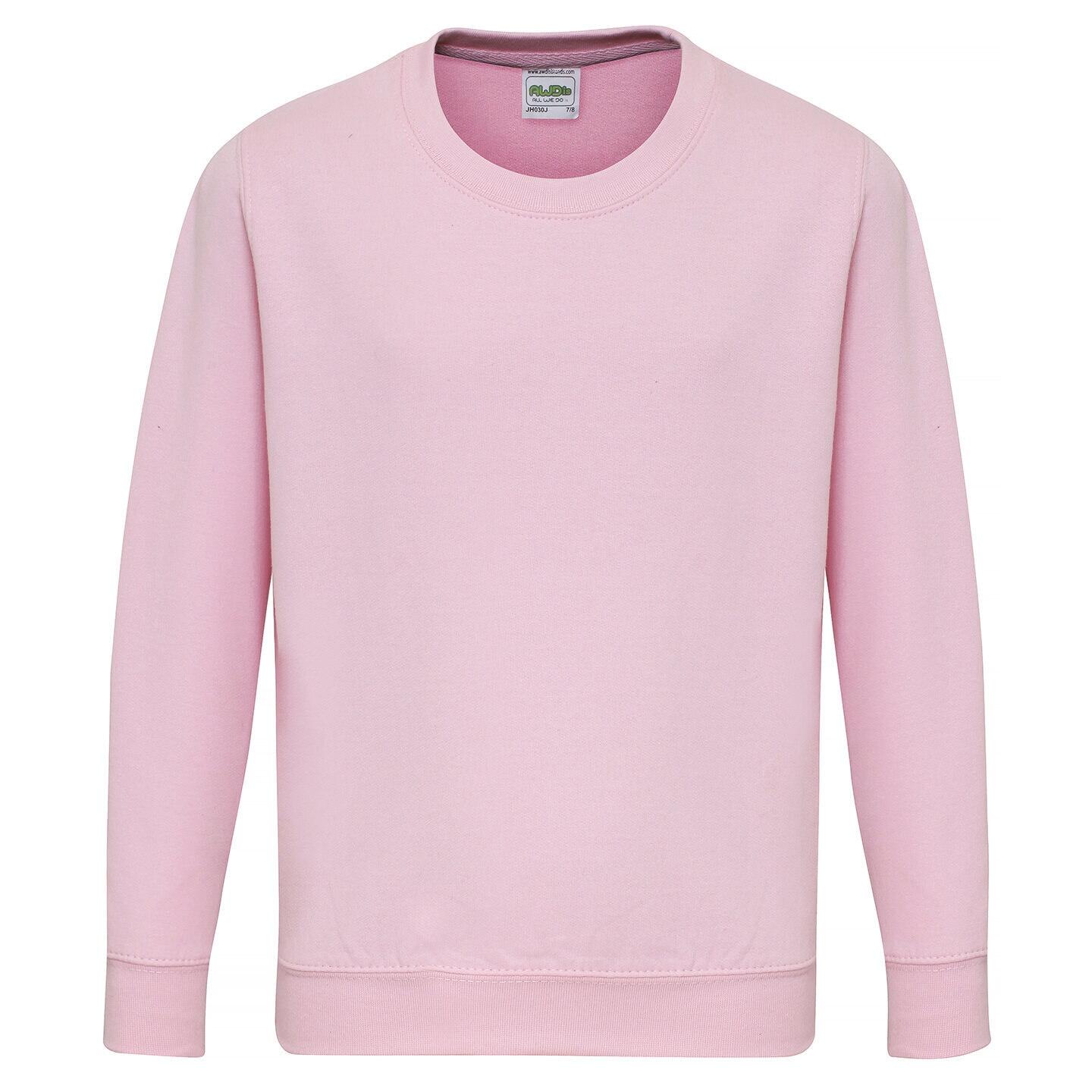 AWDis Just Hoods Childrens/Kids Plain Crew Neck Sweatshirt