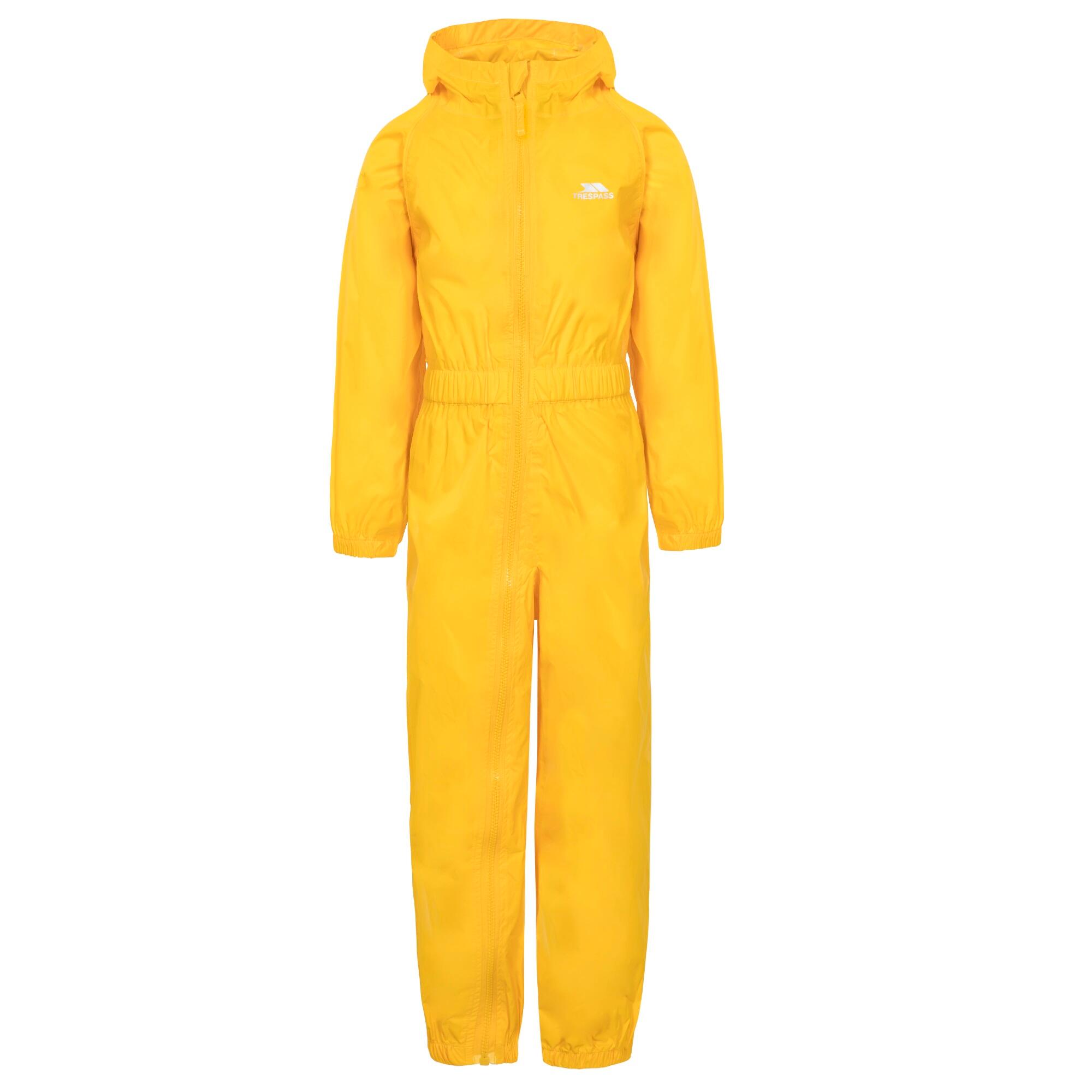 Trespass Childrens/Kids Button Rain Suit