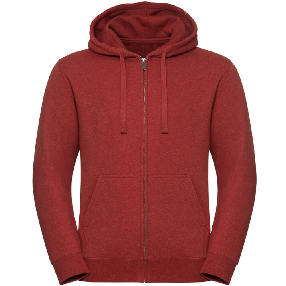 Russell Mens Authentic Melange Zip Hoodie