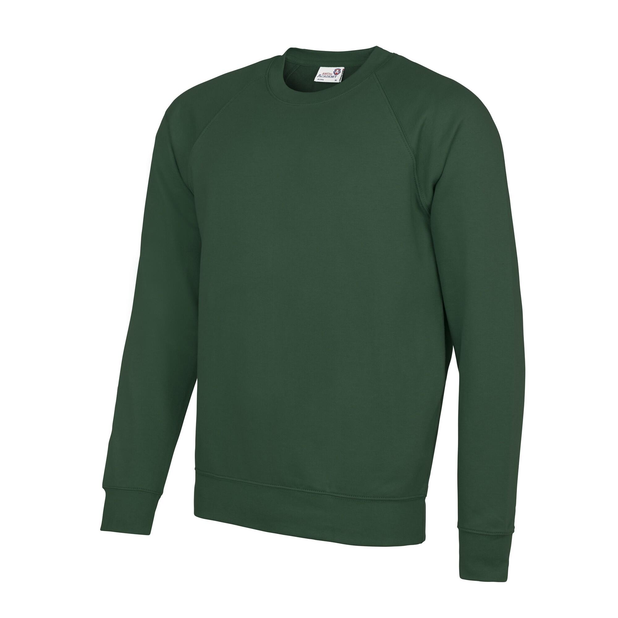 AWDis Academy Mens Crew Neck Raglan Sweatshirt