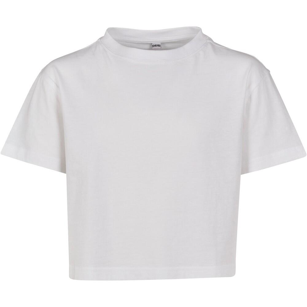 Build Your Brand Girls Cropped T-Shirt