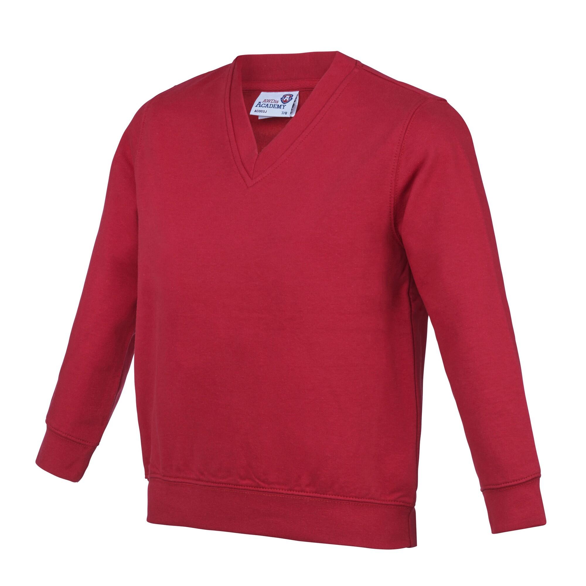 AWDis Academy Childrens/Kids Junior V Neck School Jumper/Sweatshirt