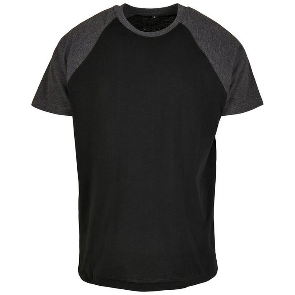 Build Your Brand Mens Raglan Contrast Tee