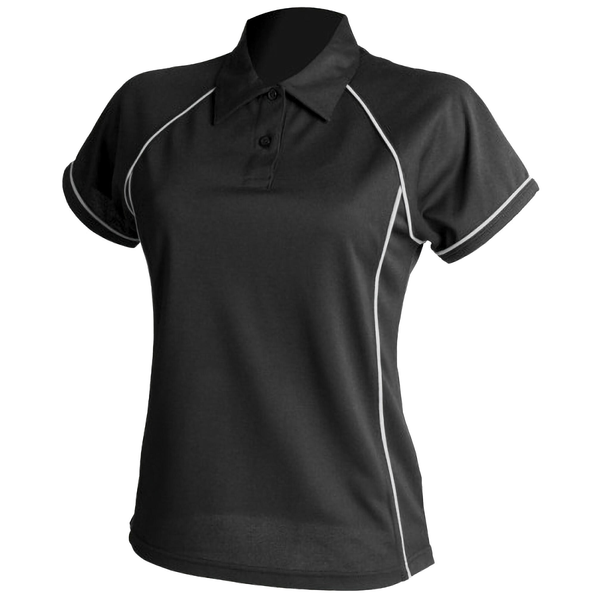 Finden & Hales Womens Coolplus Piped Sports Polo Shirt