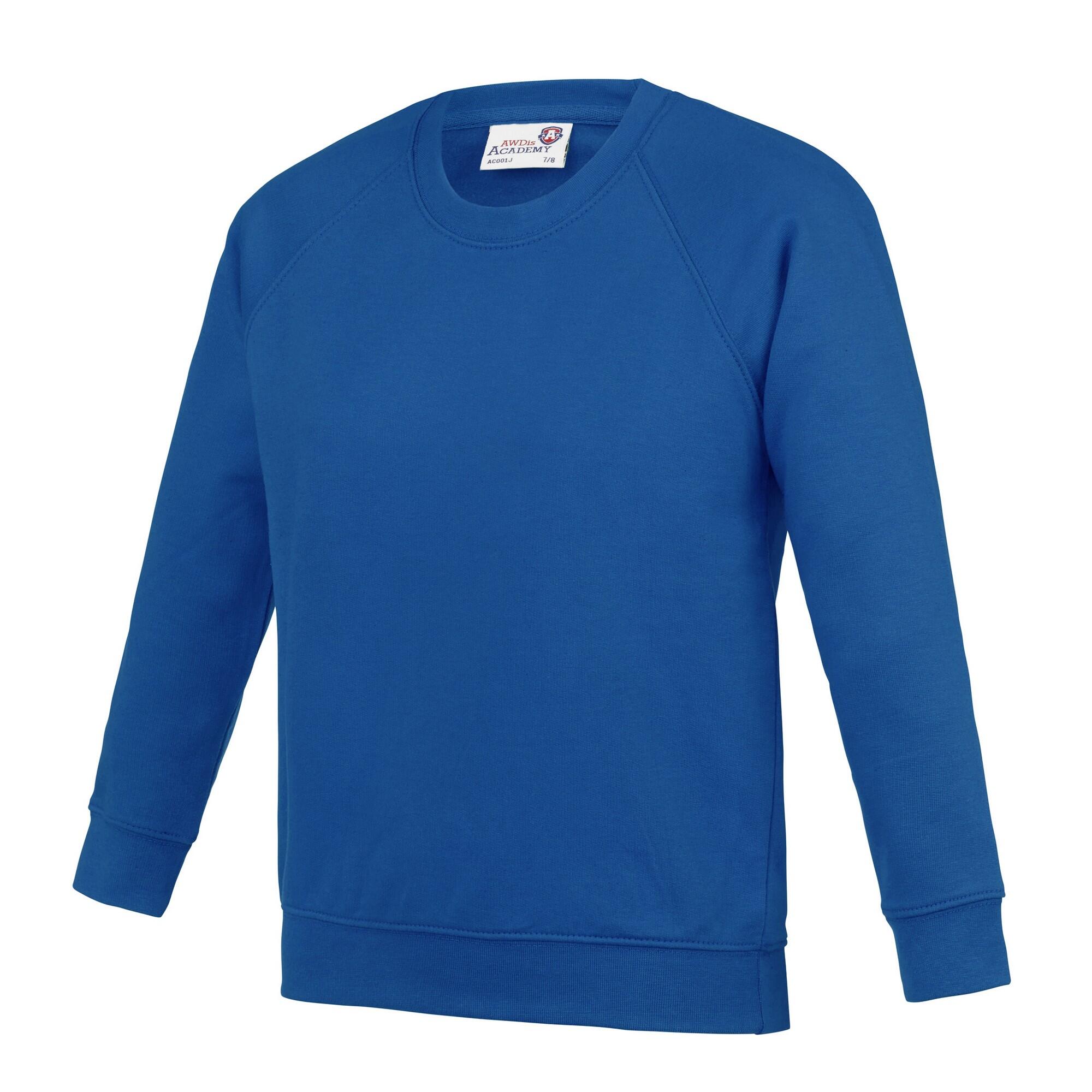 AWDis Academy Childrens/Kids Crew Neck Raglan School Sweatshirt