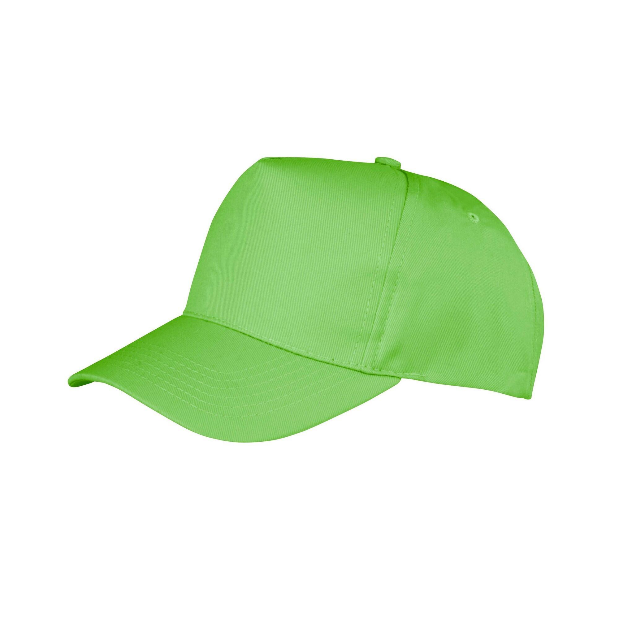 Result Headwear Boston 5 Panel Polycotton Baseball Cap