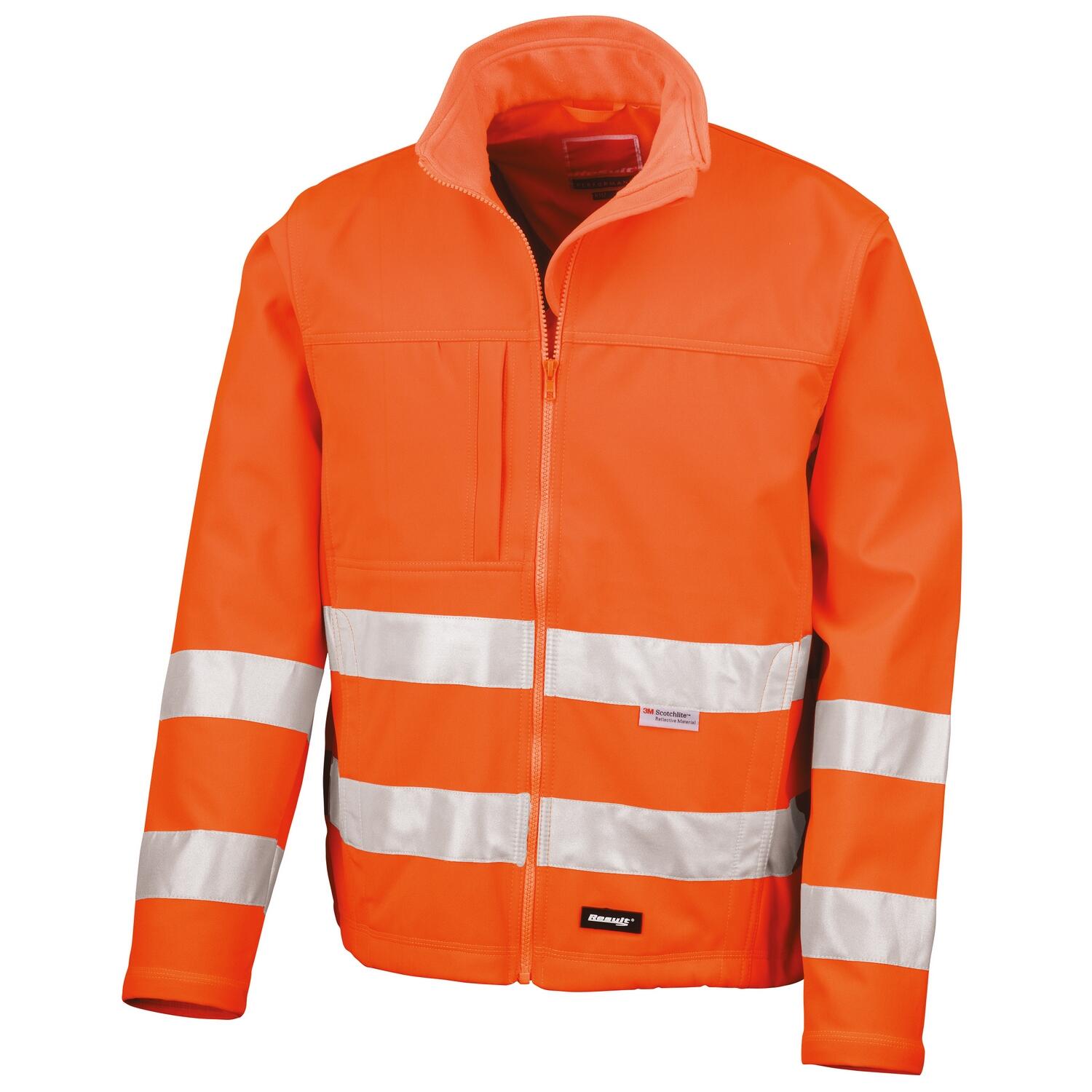 Result Core Mens High-Visibility Winter Blouson Softshell Jacket (Water