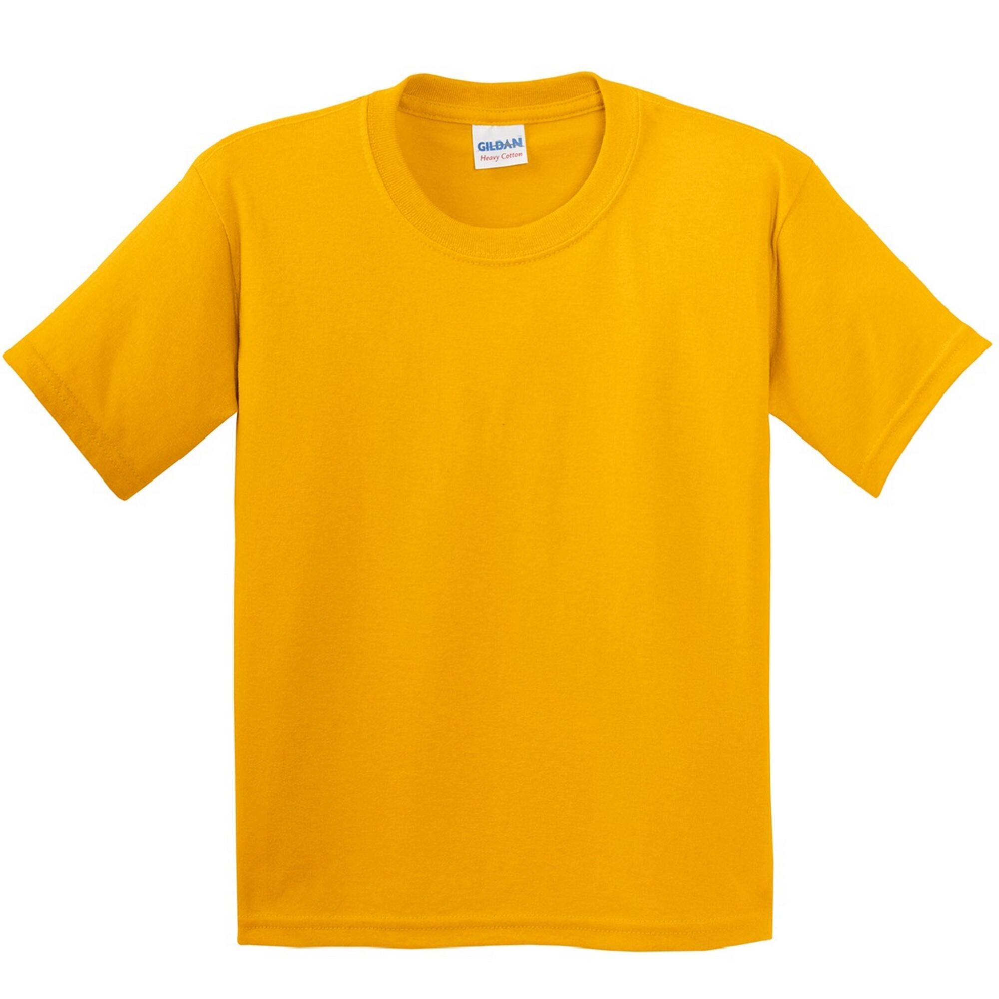 Gildan Childrens Unisex Heavy Cotton T-Shirt (Pack Of 2)