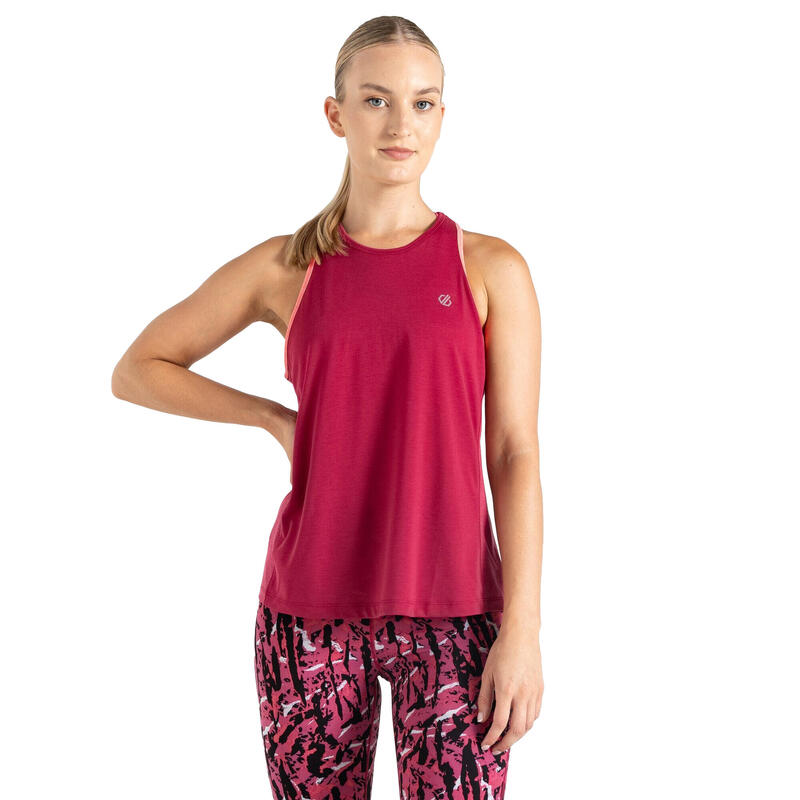 Canottiera Donna Dare 2B Gravitate Berry Pink Rosa Fluo