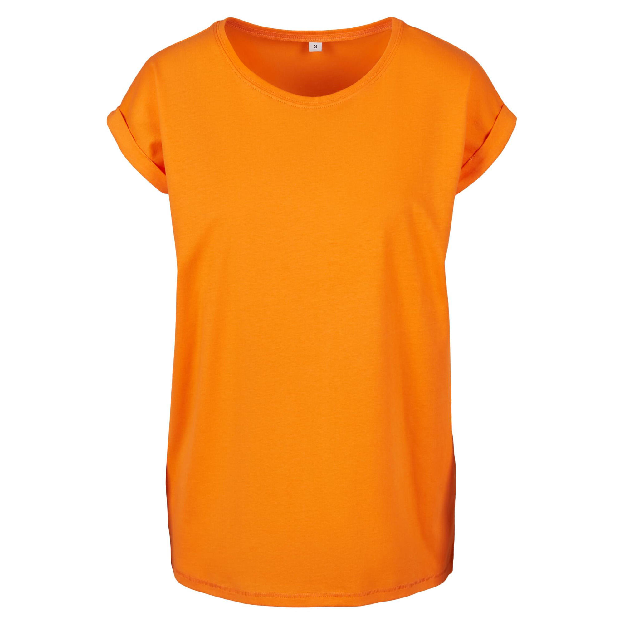 Build Your Brand Womens/Ladies Extended Shoulder T-Shirt