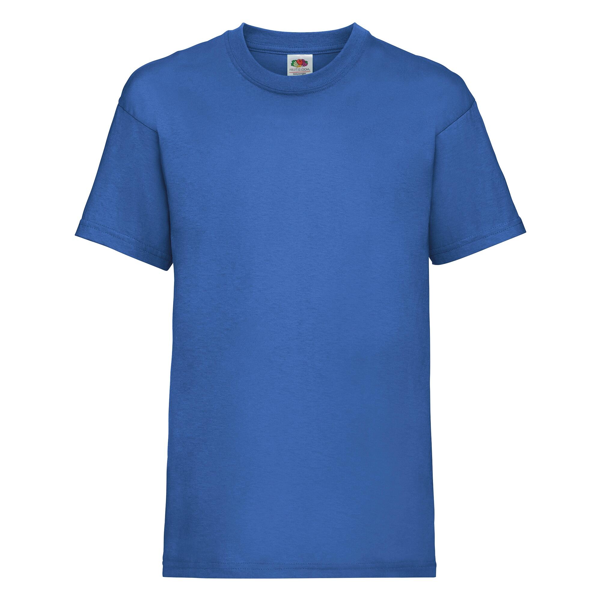 Fruit Of The Loom Childrens/Kids Unisex Valueweight Short Sleeve T-Shirt (Pack