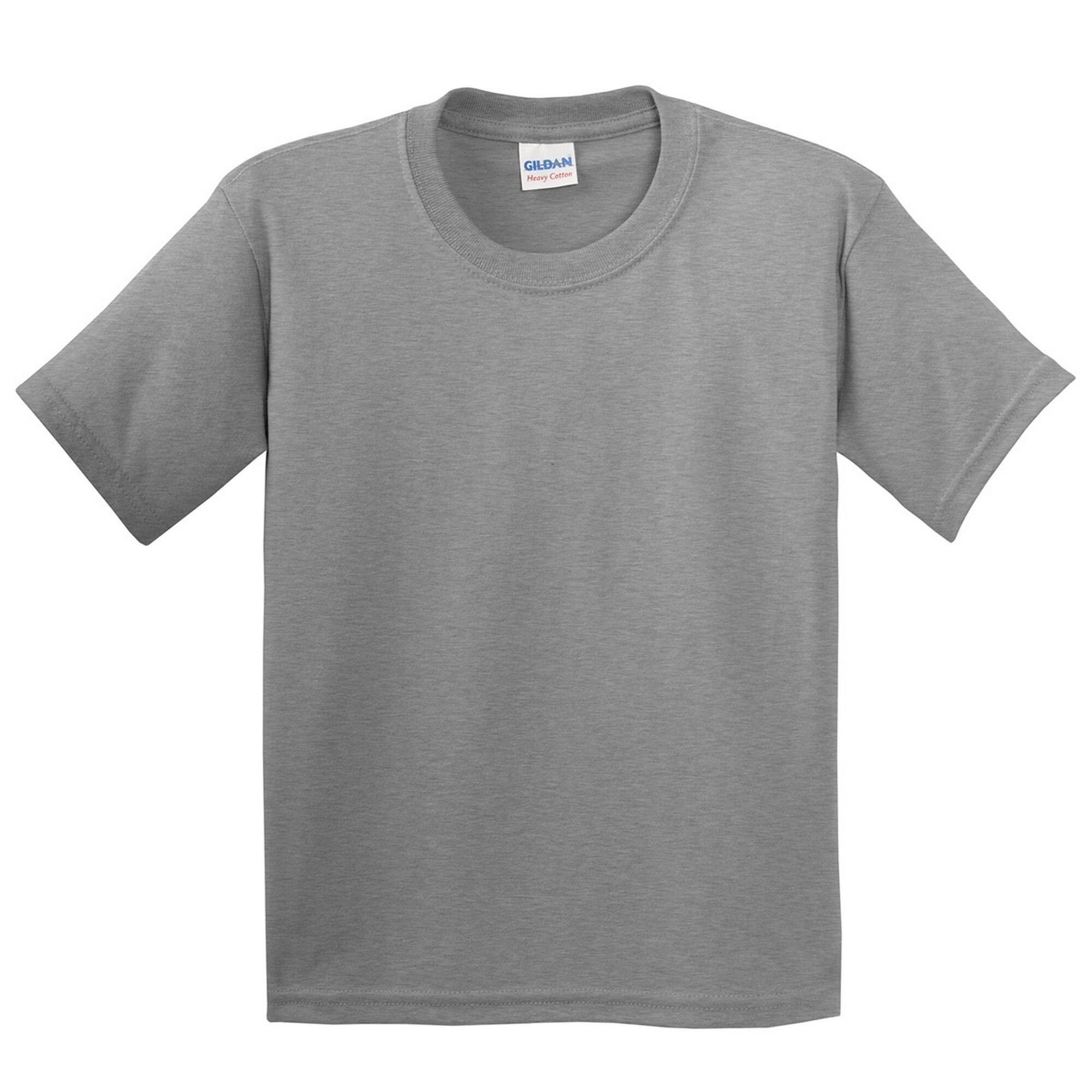 Gildan Childrens Unisex Heavy Cotton T-Shirt (Pack Of 2)