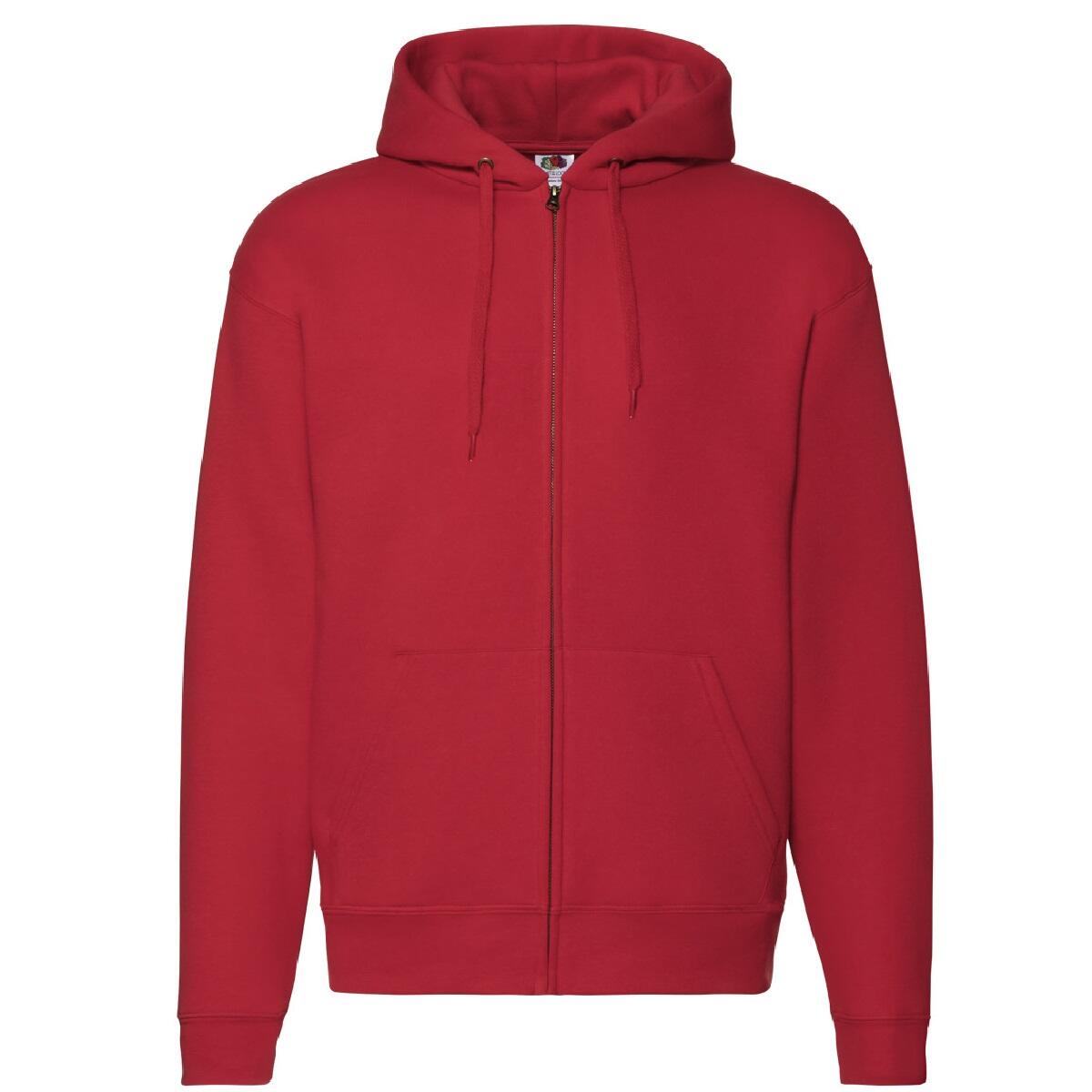 Fruit Of The Loom Mens Zip Through Hooded Sweatshirt / Hoodie