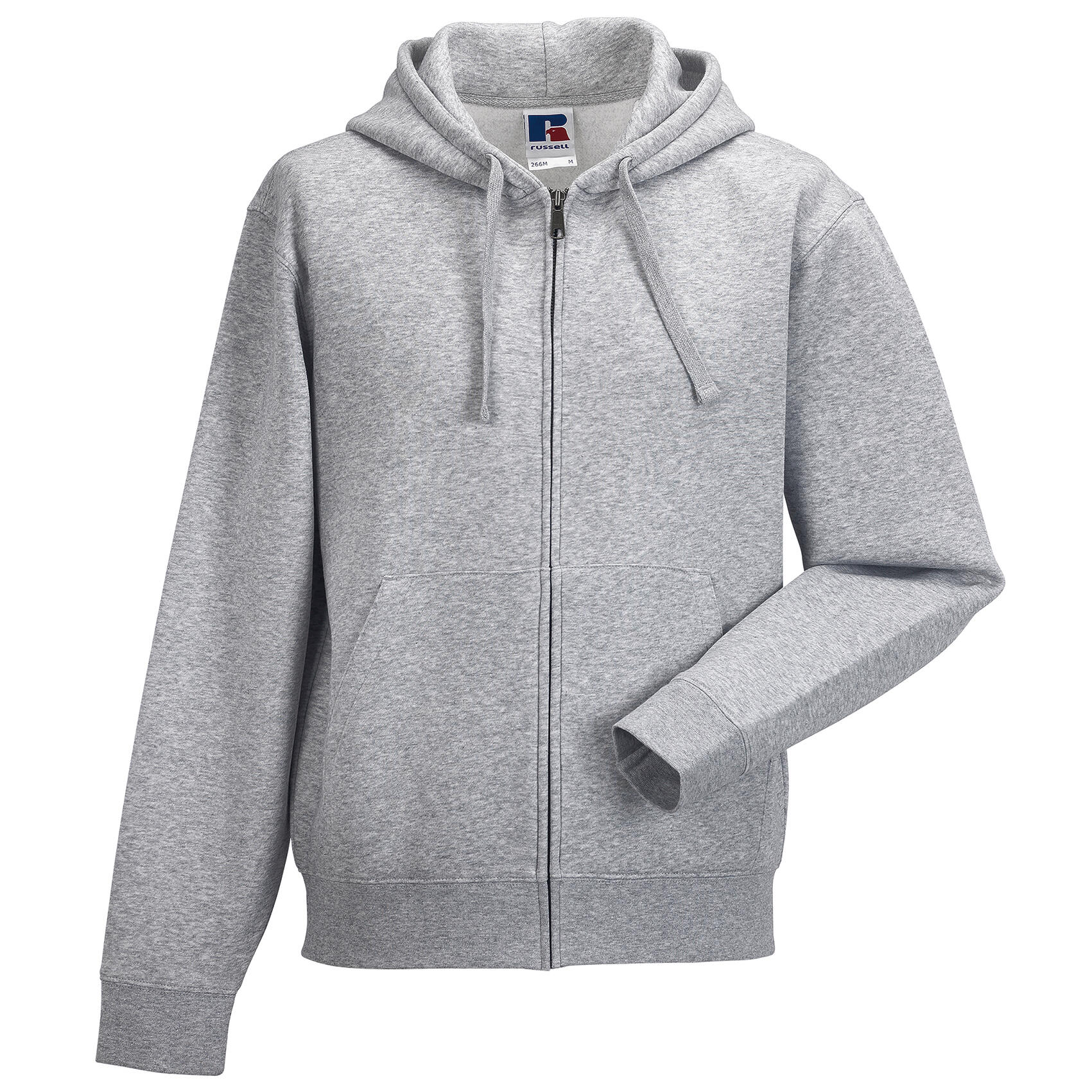 Russell Mens Authentic Full Zip Hooded Sweatshirt / Hoodie
