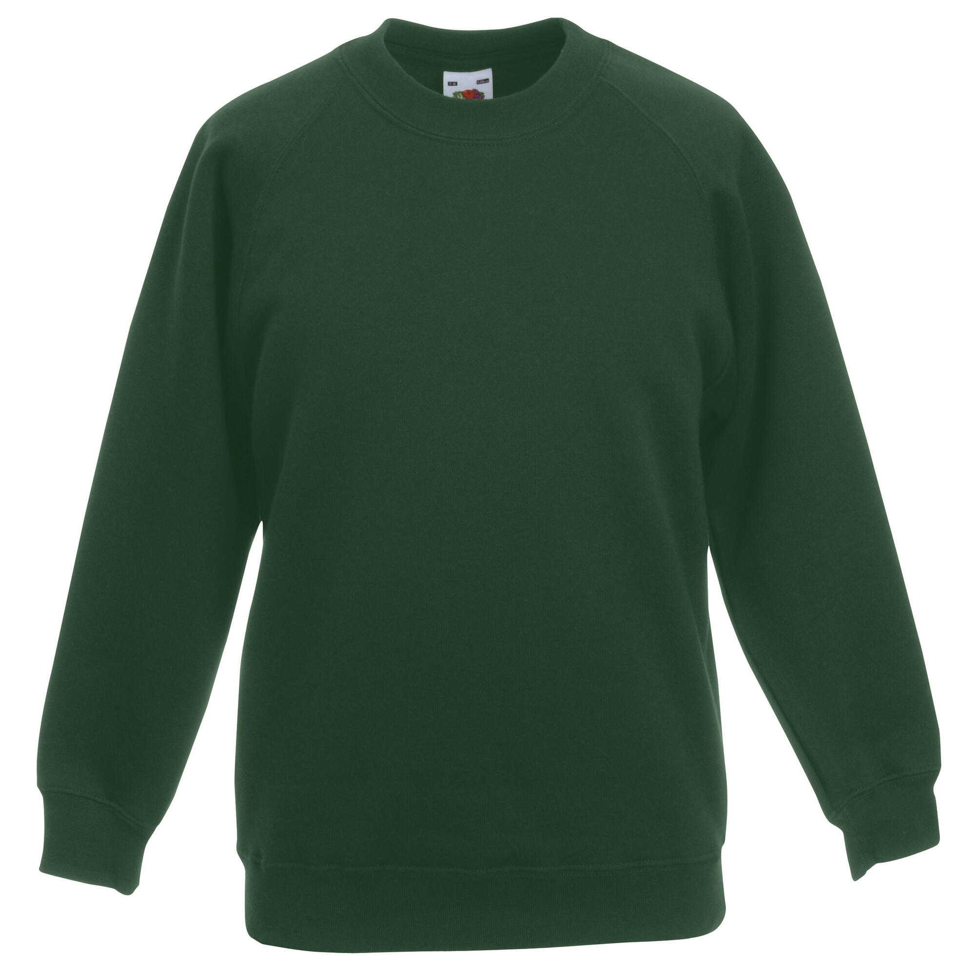 Fruit Of The Loom Childrens Unisex Raglan Sleeve Sweatshirt