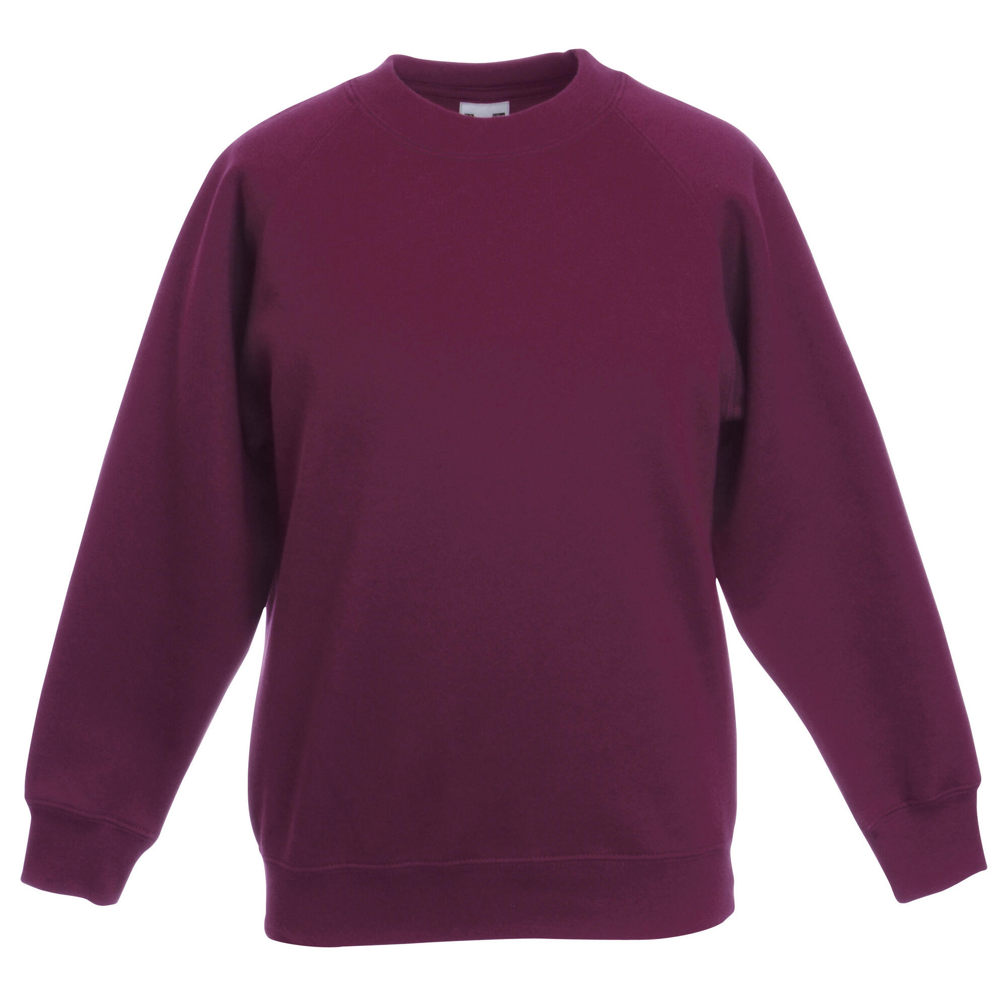 Fruit Of The Loom Childrens Unisex Raglan Sleeve Sweatshirt (Pack of 2)