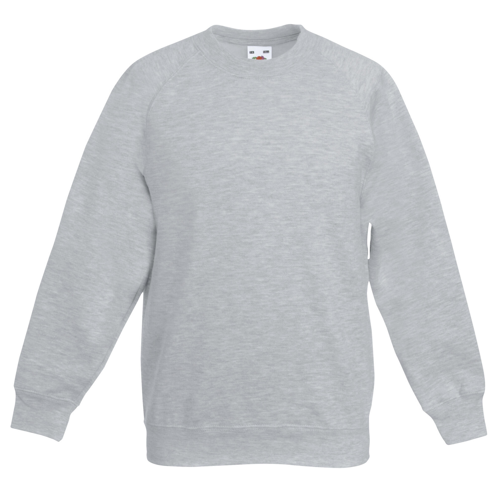 Fruit Of The Loom Childrens Unisex Raglan Sleeve Sweatshirt