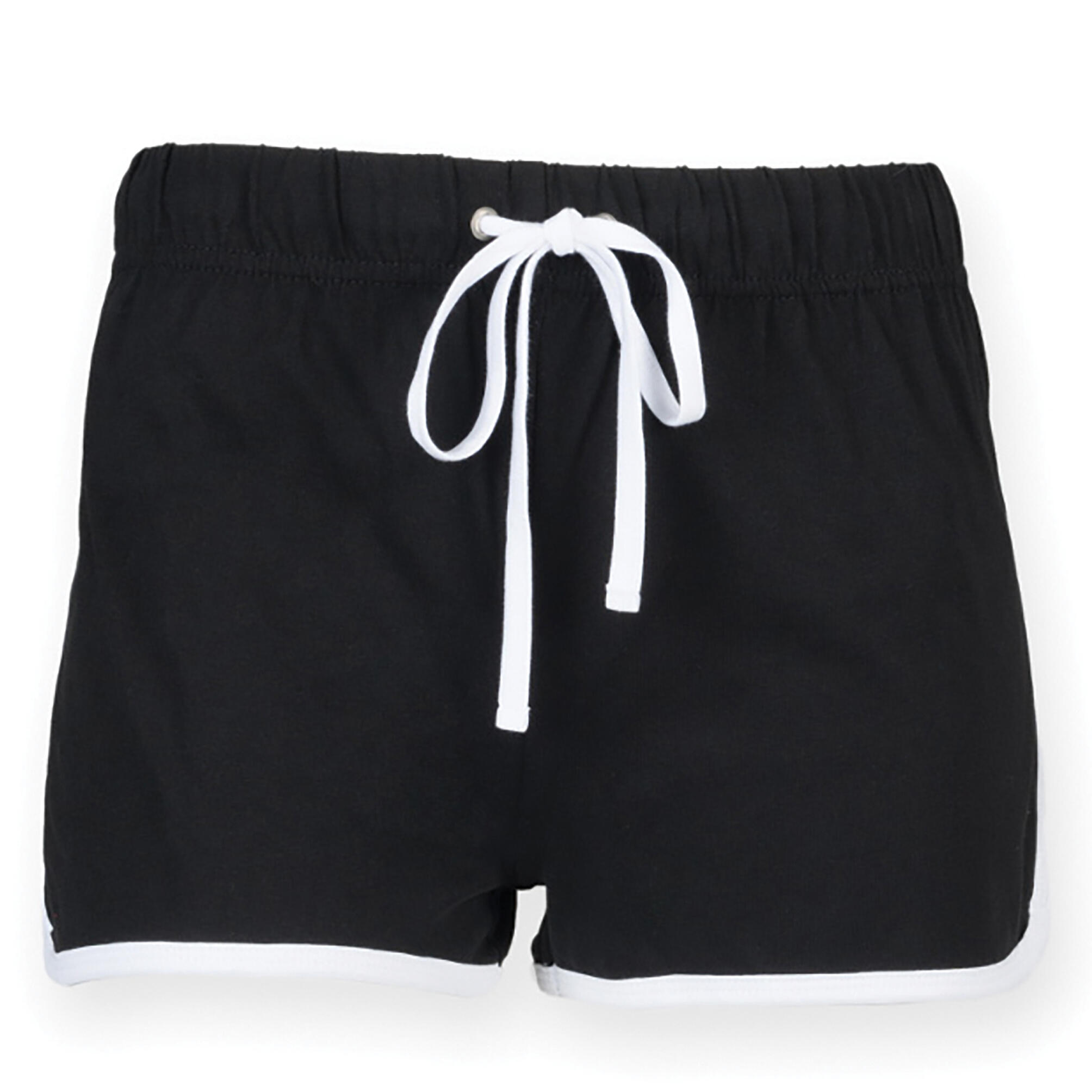 Skinni Fit Womens/Ladies Retro Training / Fitness Sports Shorts