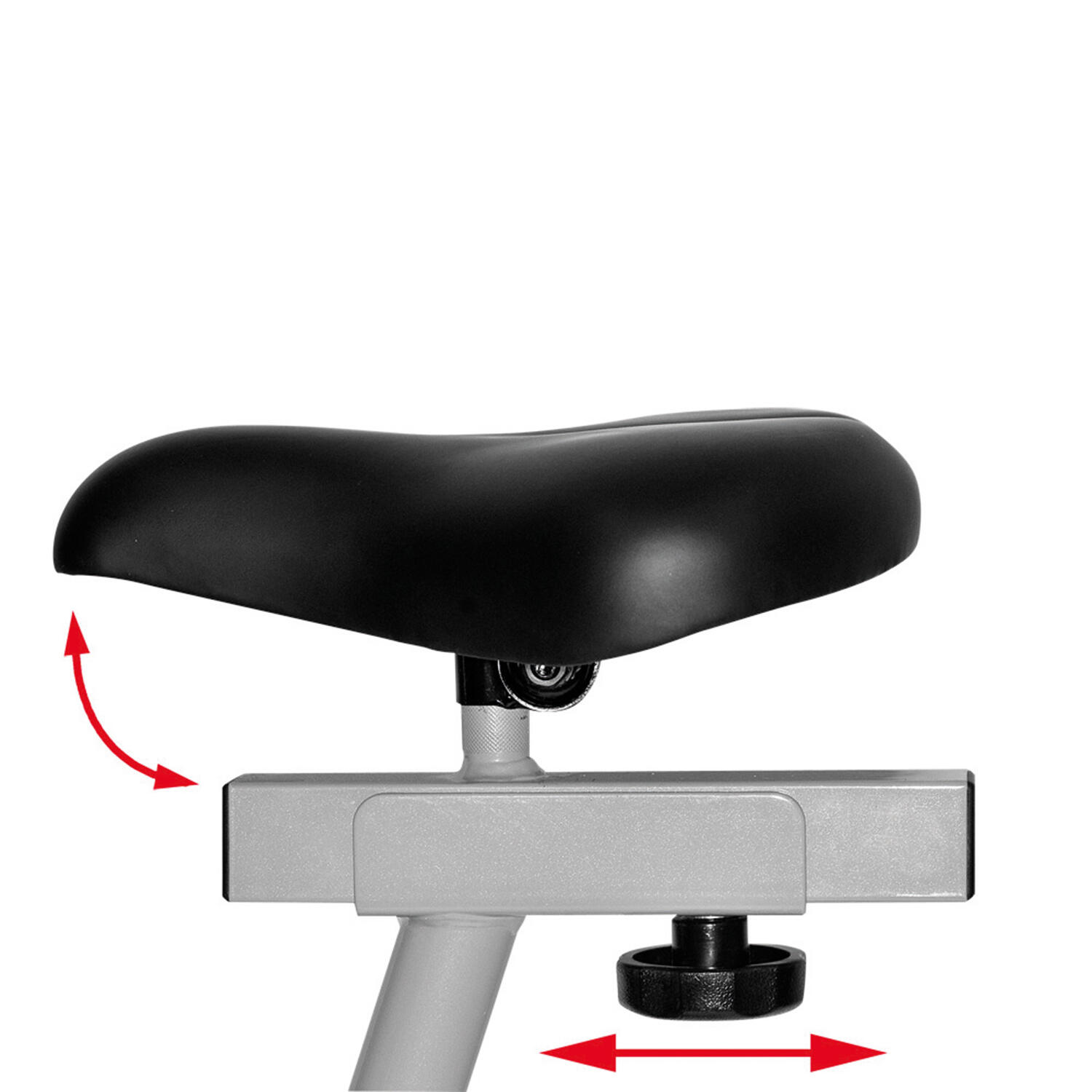 Hometrainer - tot 150kg - 8 standen - stil - 9kg magnetische rem - AL 1 zilver 4/7
