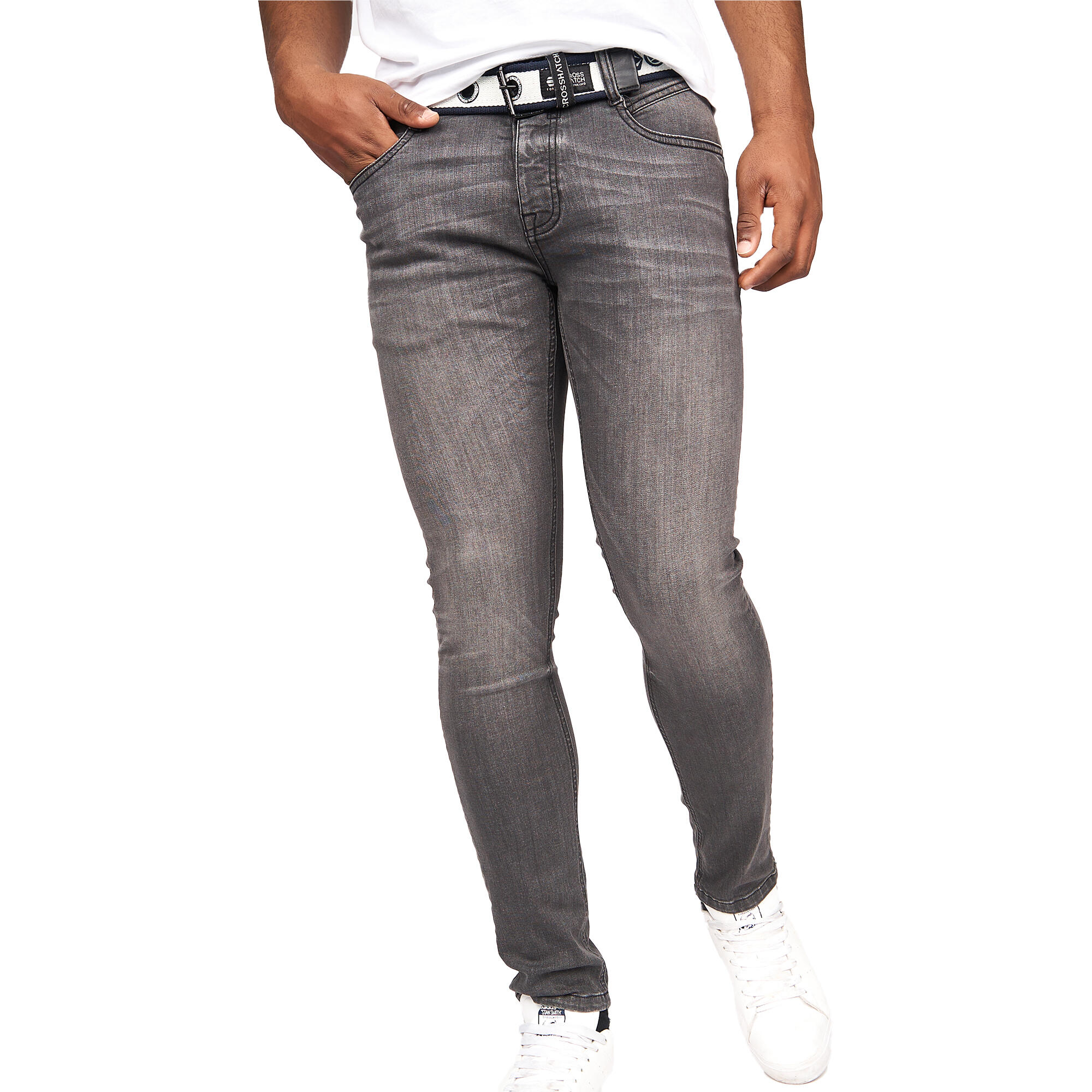 Crosshatch Mens Barbeck Slim Jeans