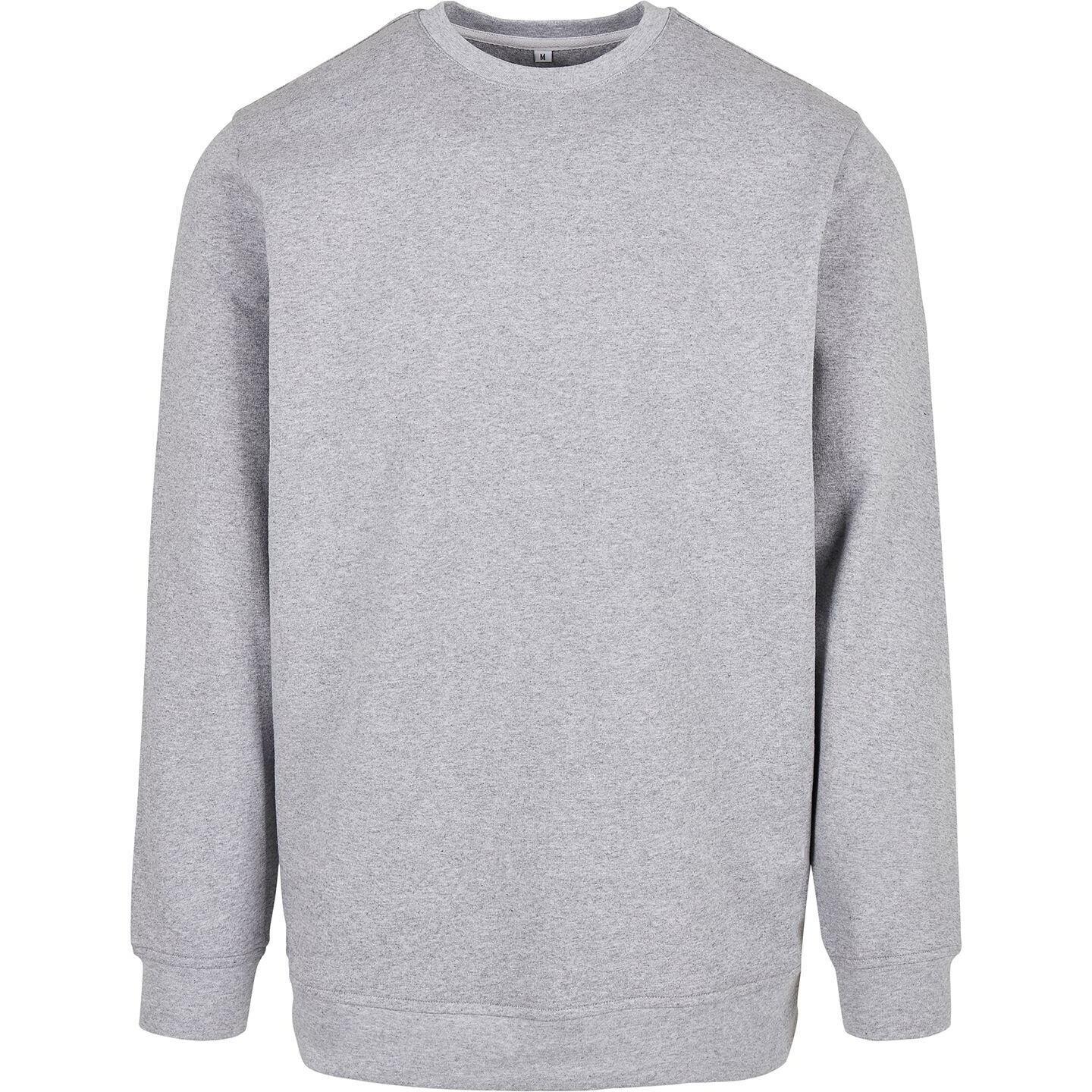 Build Your Brand Mens Basic Crew Neck Sweatshirt